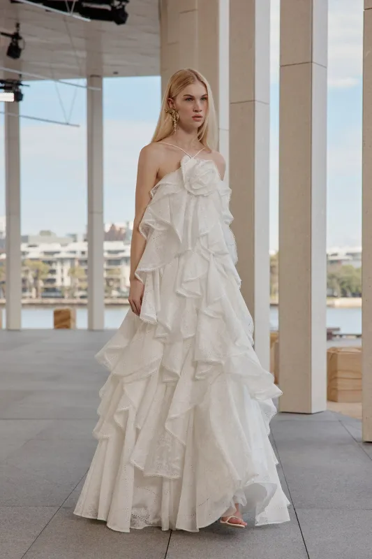 Merritt Embroidery Gown sold by Aje