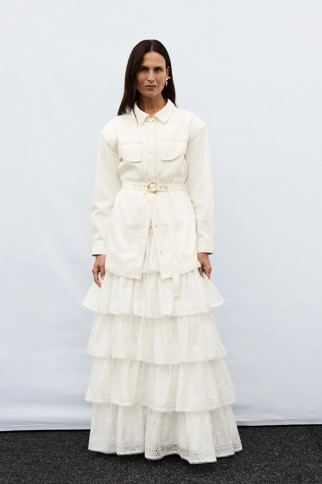 Merritt Embroidery Midi Skirt sold by Aje product image thumbnail 2