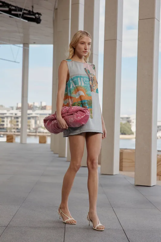 Mae Denim Mini Dress sold by Aje