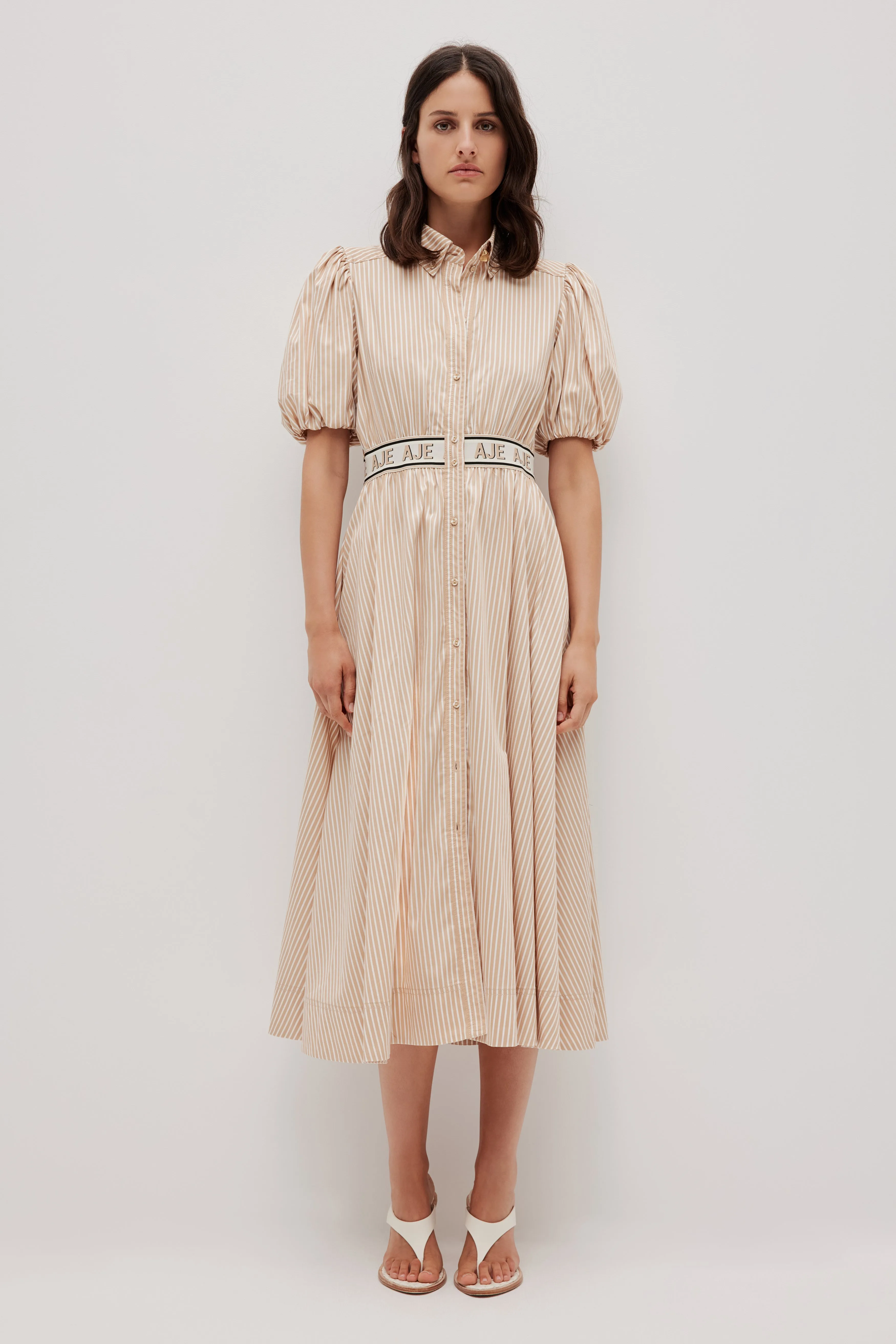 Harling Logo Midi Dress sold by Aje
