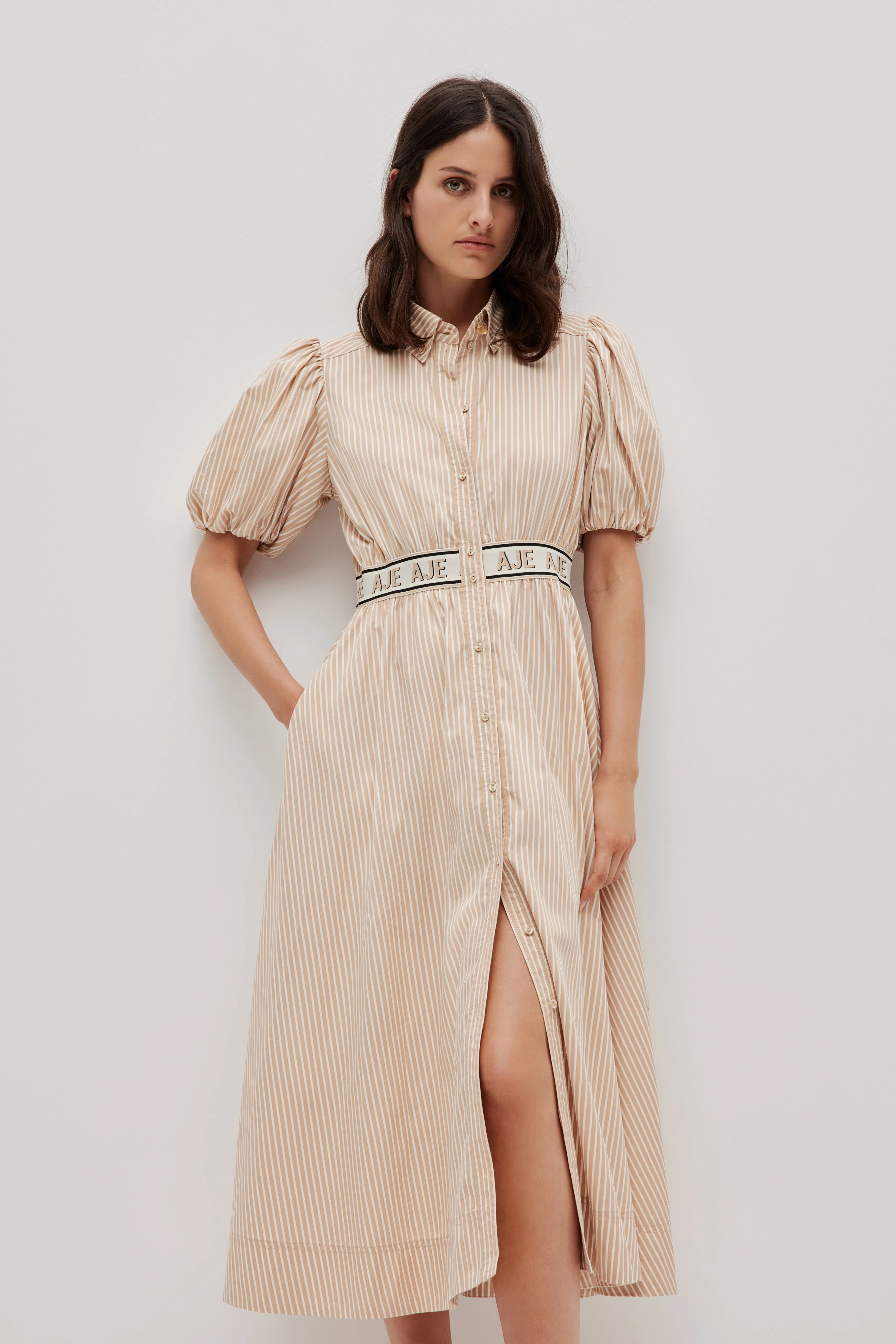 Harling Logo Midi Dress sold by Aje product image thumbnail 3