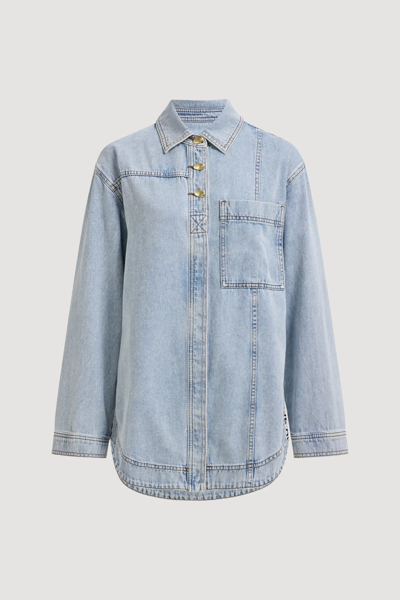 Corrie Denim Long Sleeve Shirt sold by Aje product image thumbnail 2