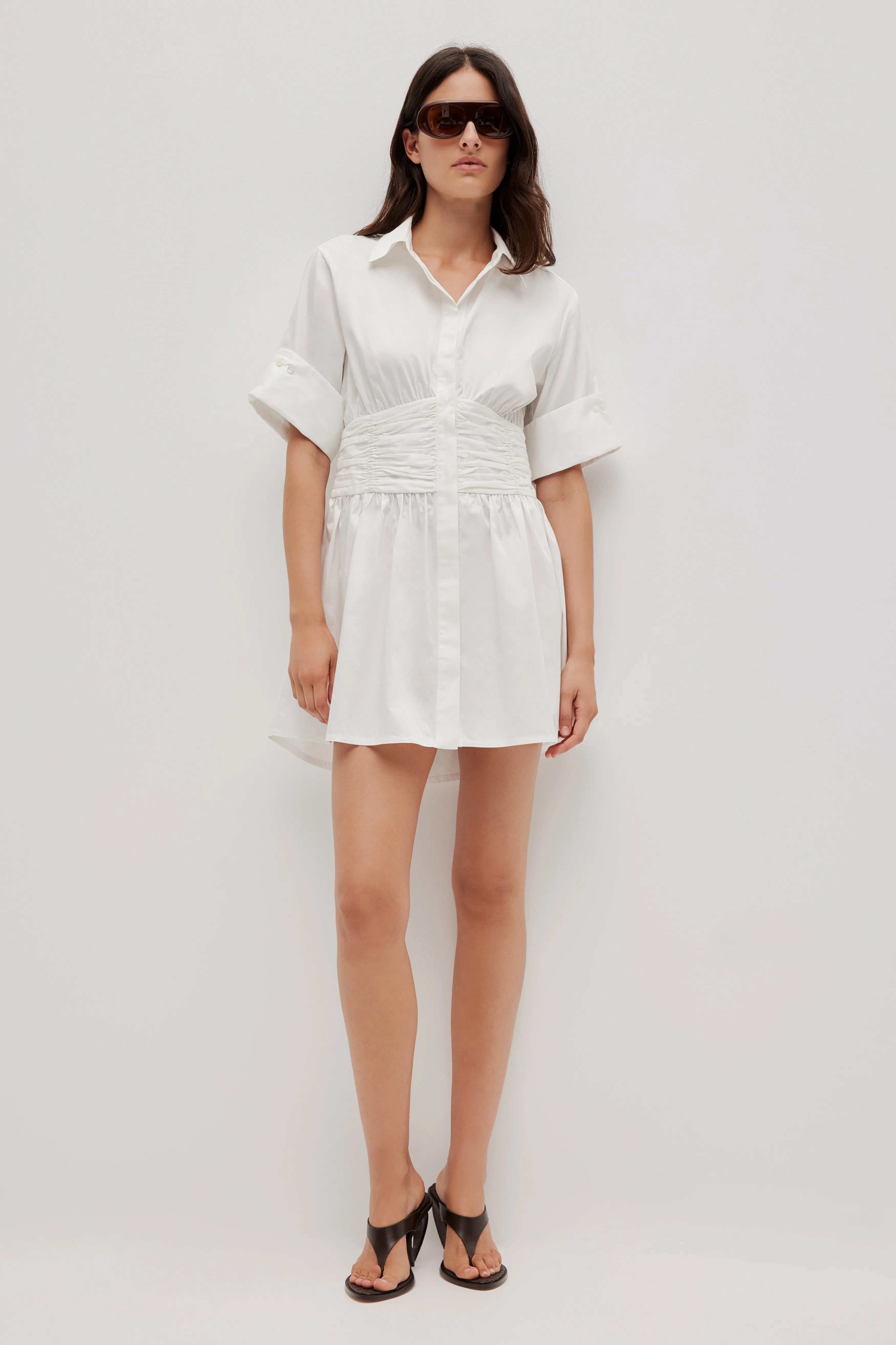 Laure Mini Shirt Dress sold by Aje