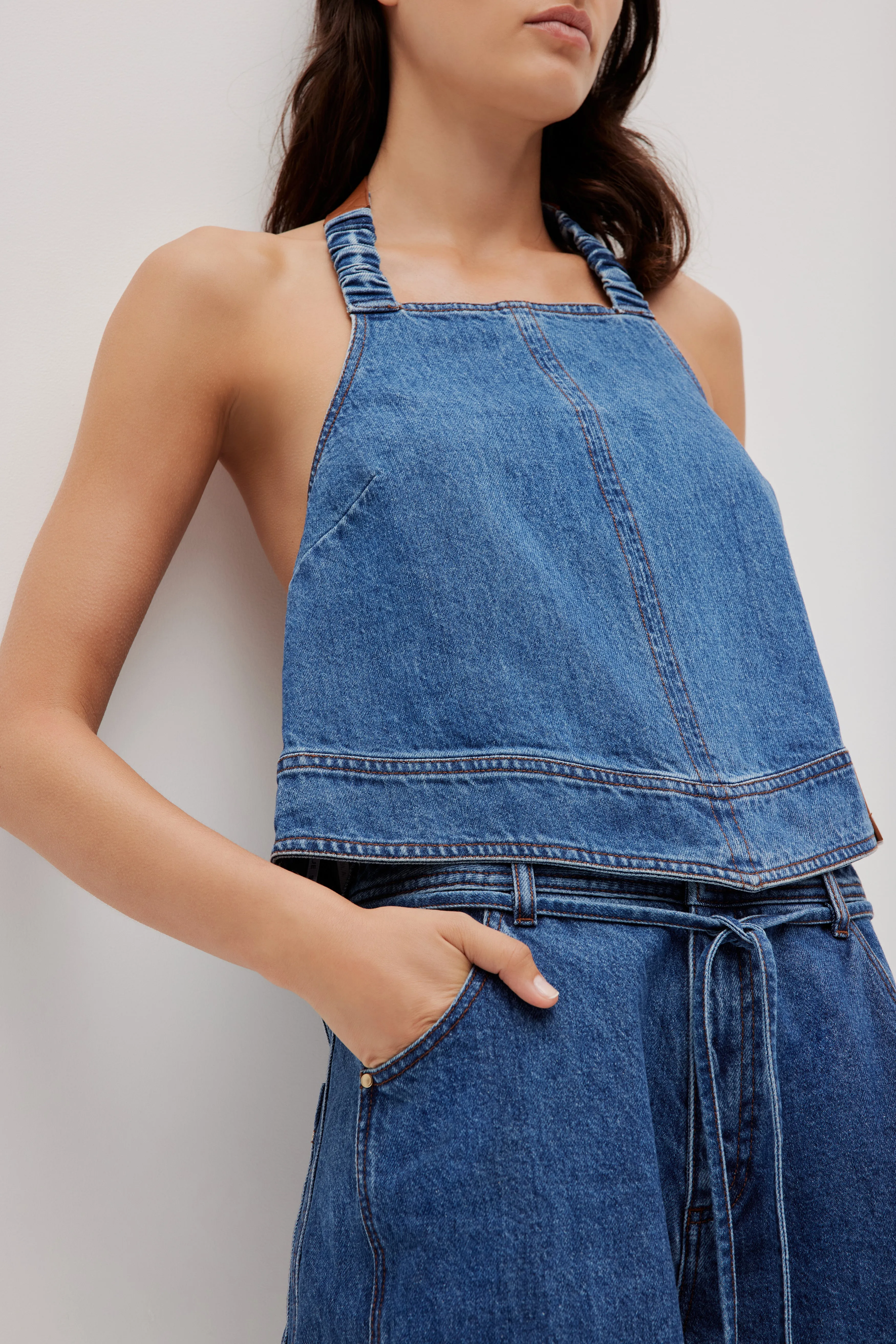 Zella Denim Halter sold by Aje product image thumbnail 5
