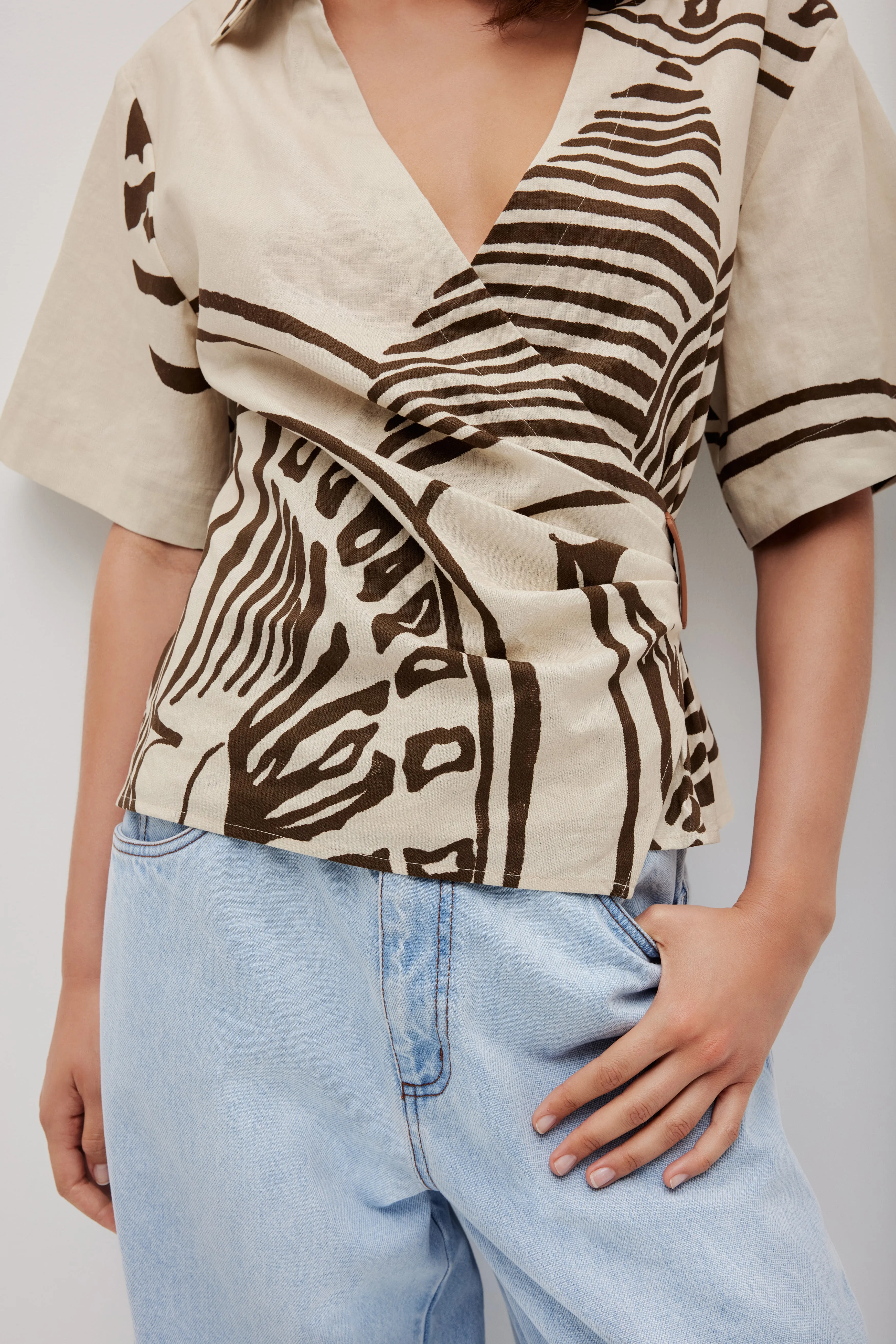Sable Wrap Shirt sold by Aje product image thumbnail 5