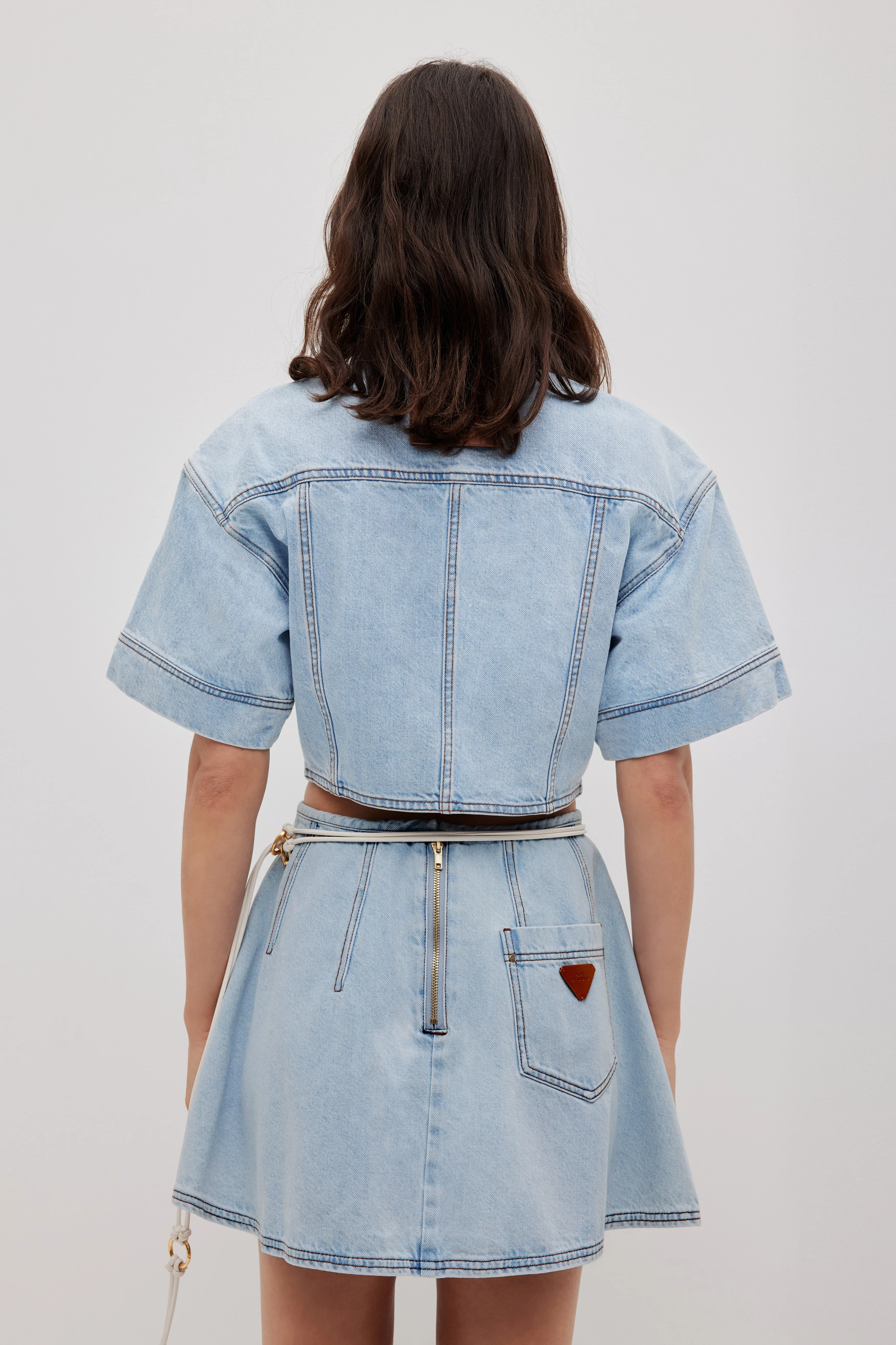 Zella Denim Mini Skirt sold by Aje product image thumbnail 4