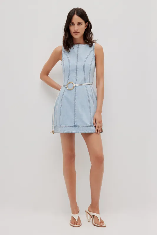 Zella Panelled Mini Dress sold by Aje