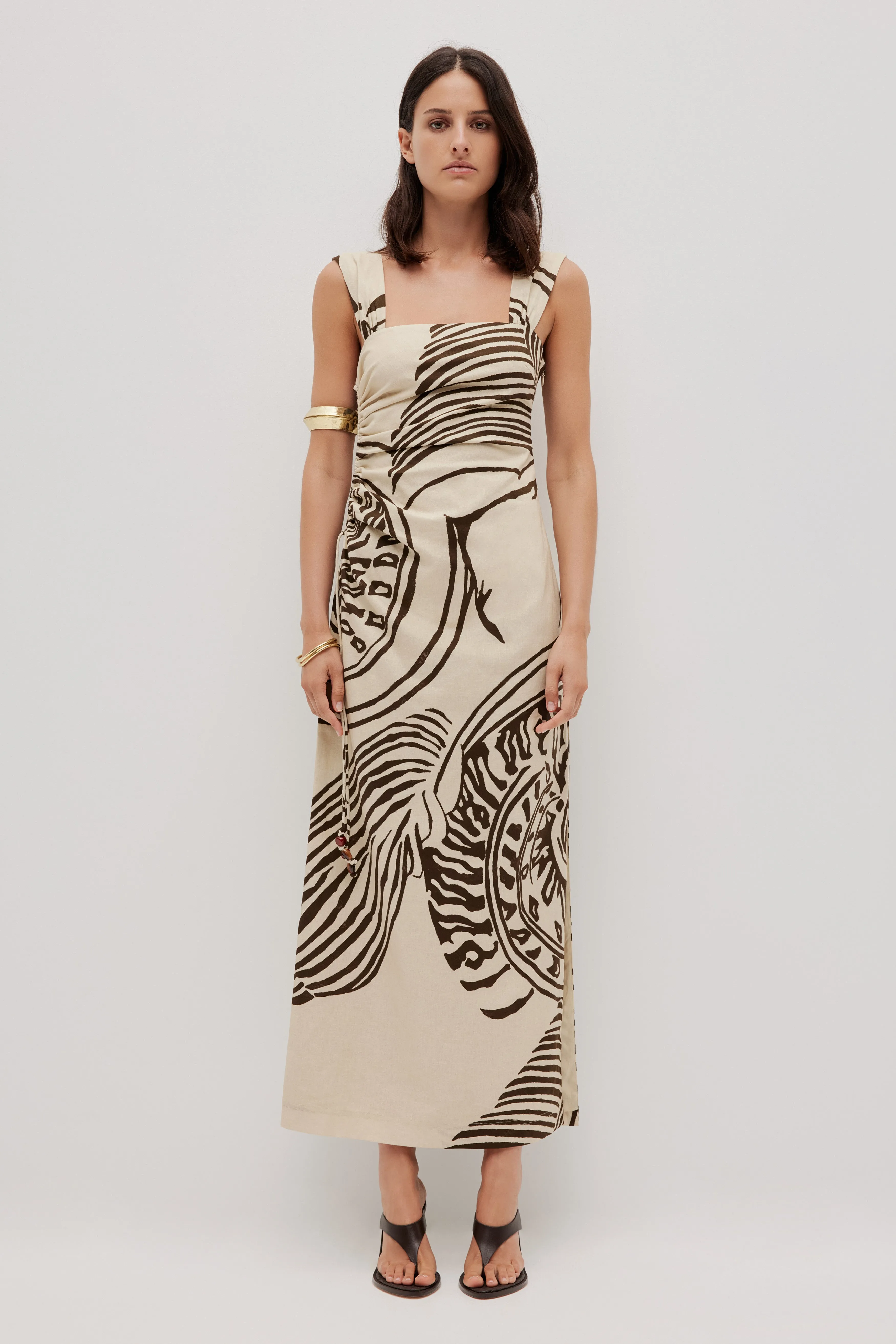 Elara Ruched Midi Dress sold by Aje