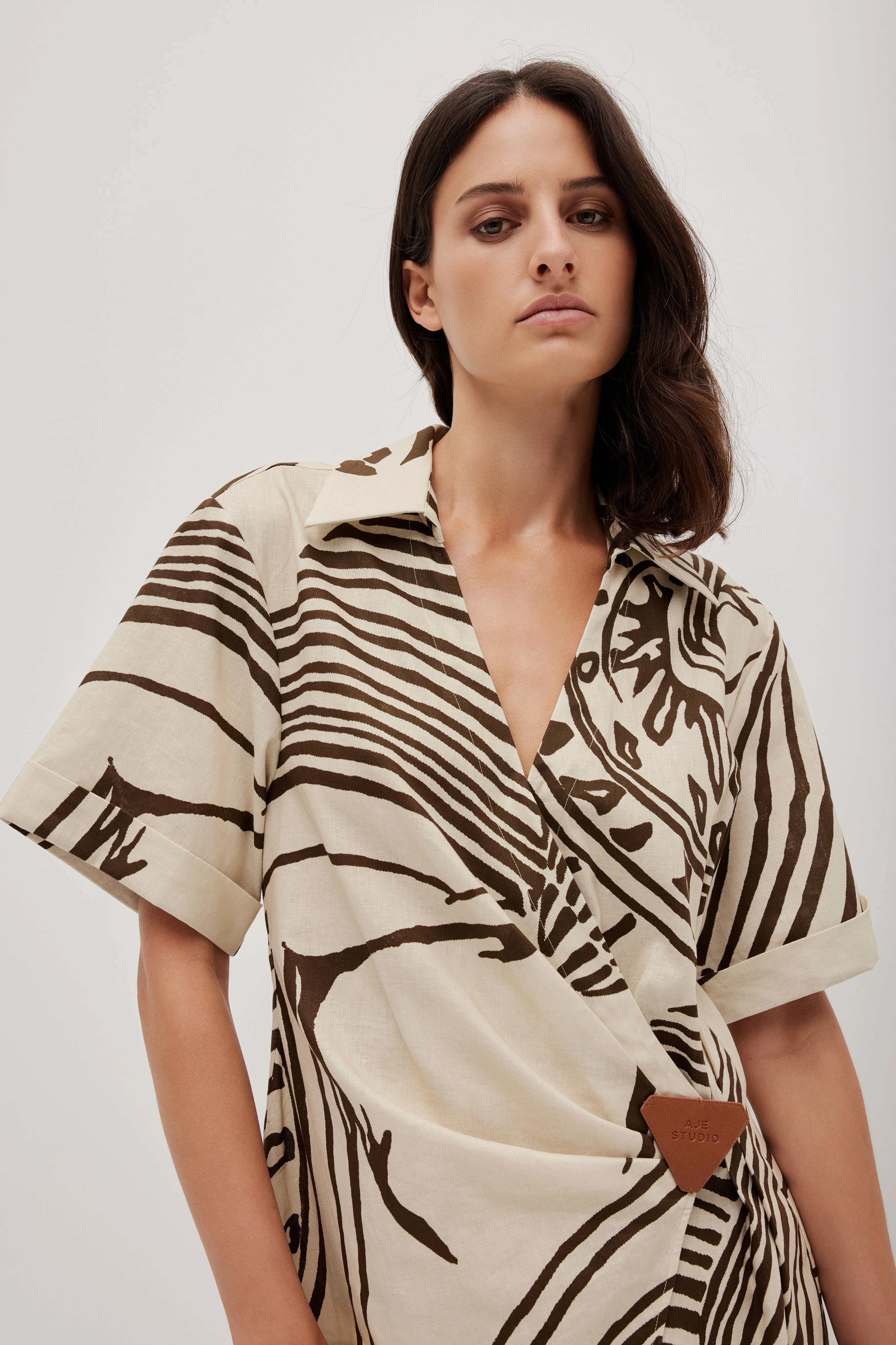 Sable Wrap Mini Dress sold by Aje product image thumbnail 5