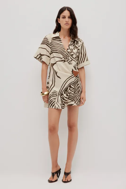 Sable Wrap Mini Dress sold by Aje