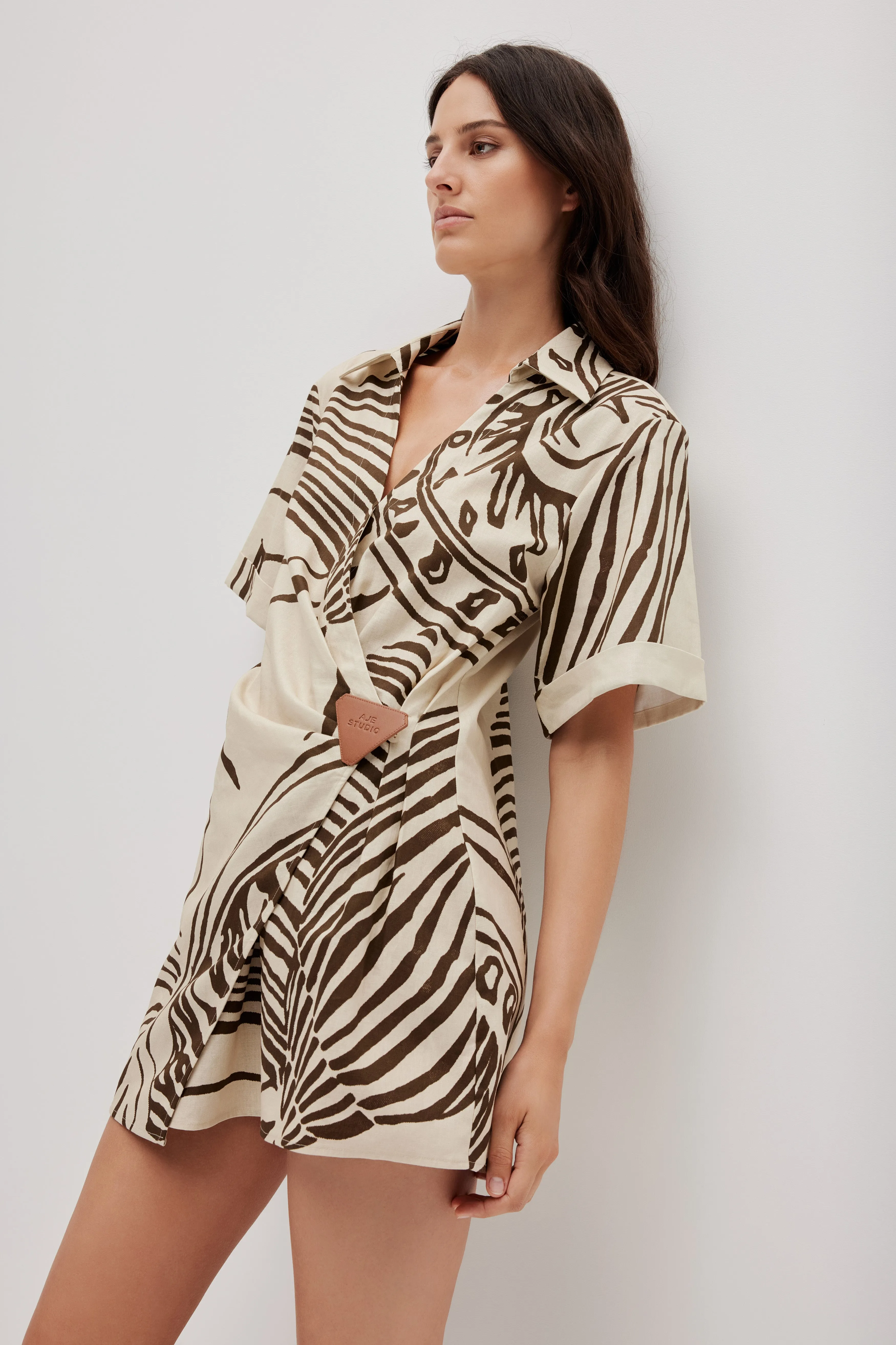 Sable Wrap Mini Dress sold by Aje product image thumbnail 4