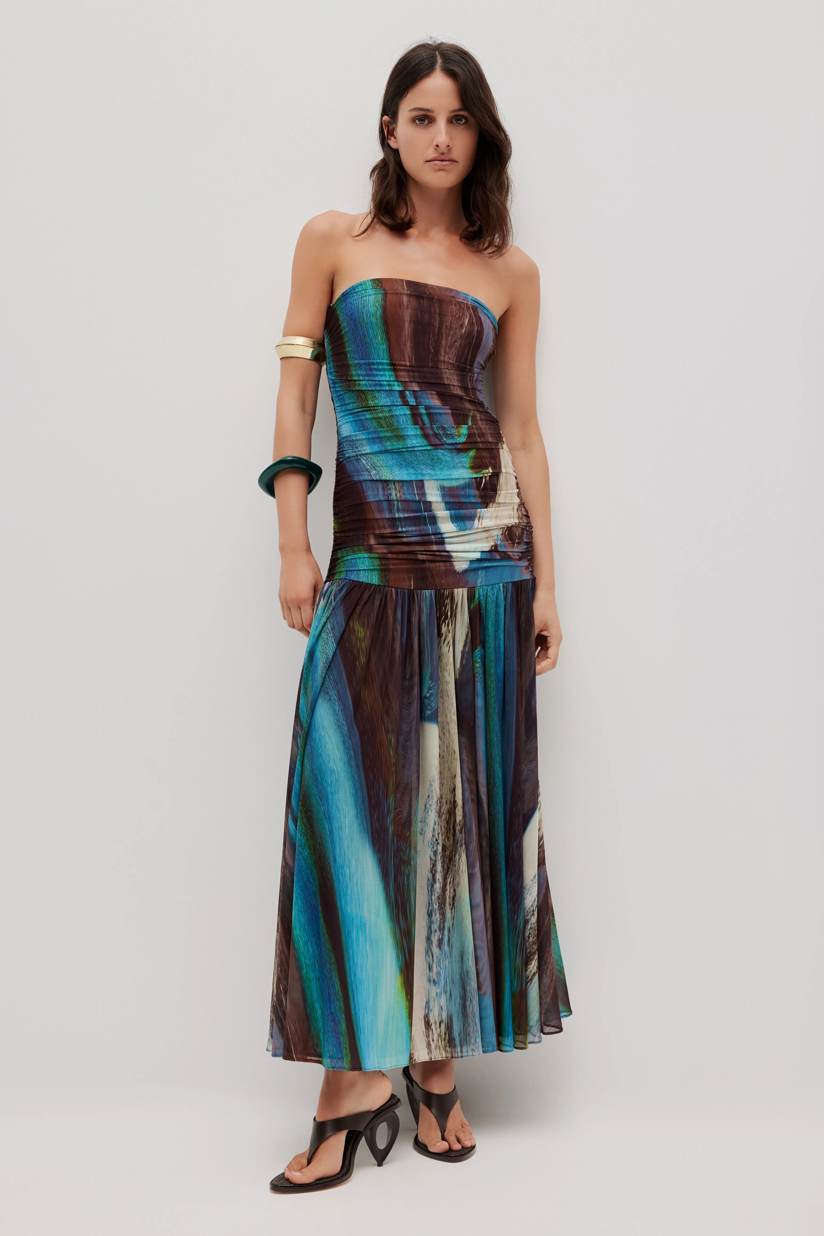 Novae Strapless Maxi Dress sold by Aje