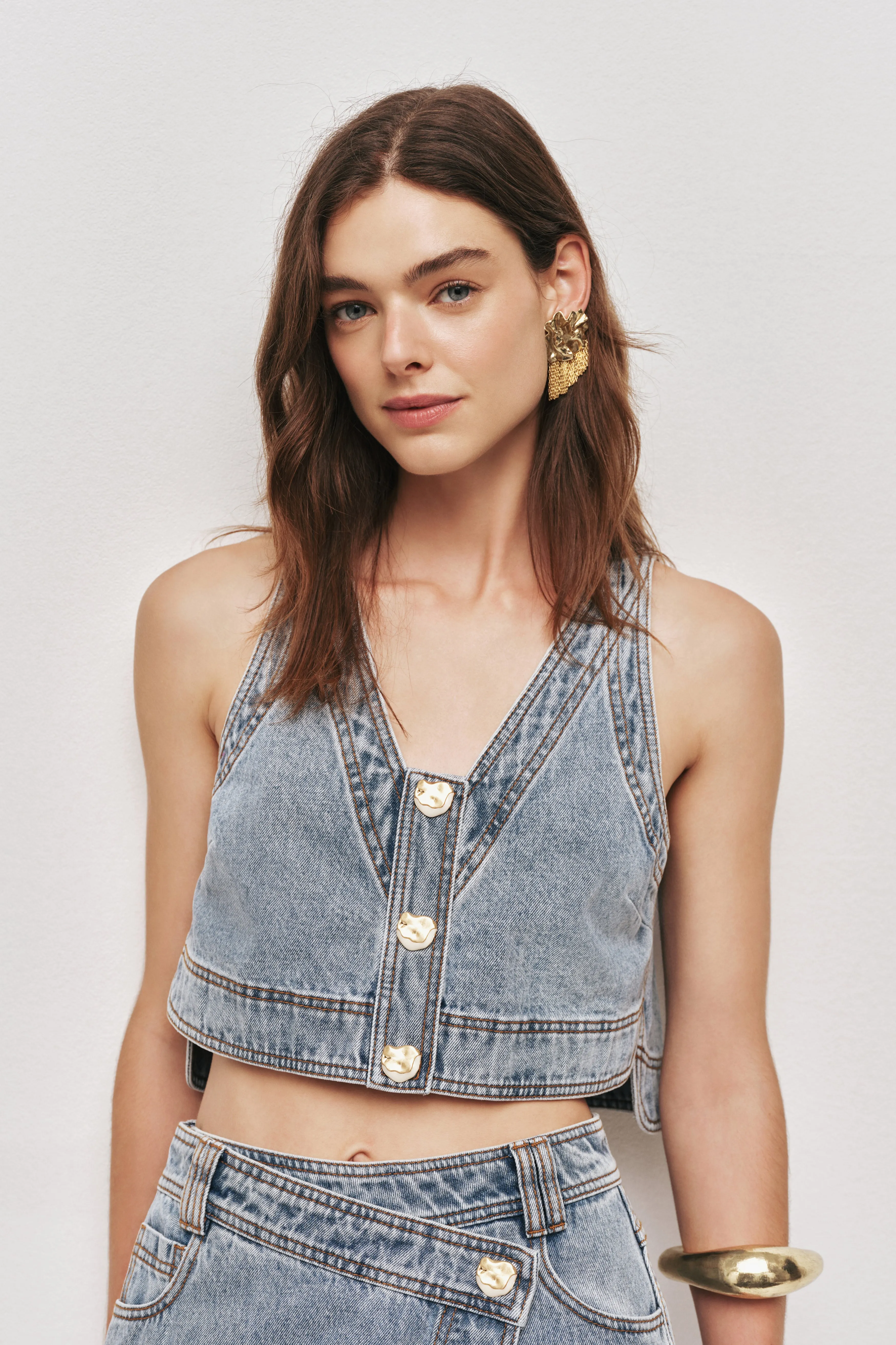 Birch Denim Top sold by Aje product image thumbnail 3