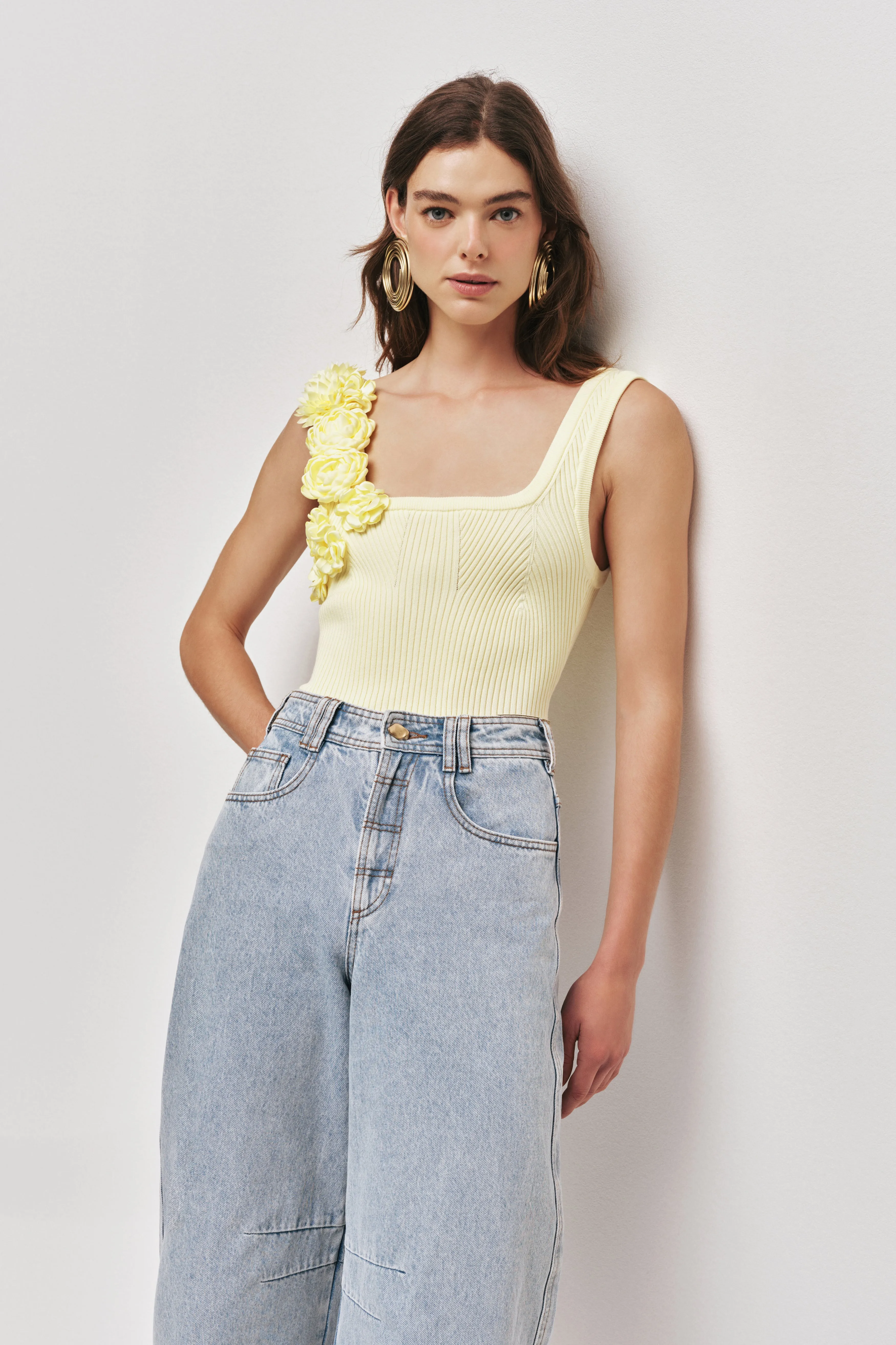 Emmy Flower Knit Tank sold by Aje product image thumbnail 3
