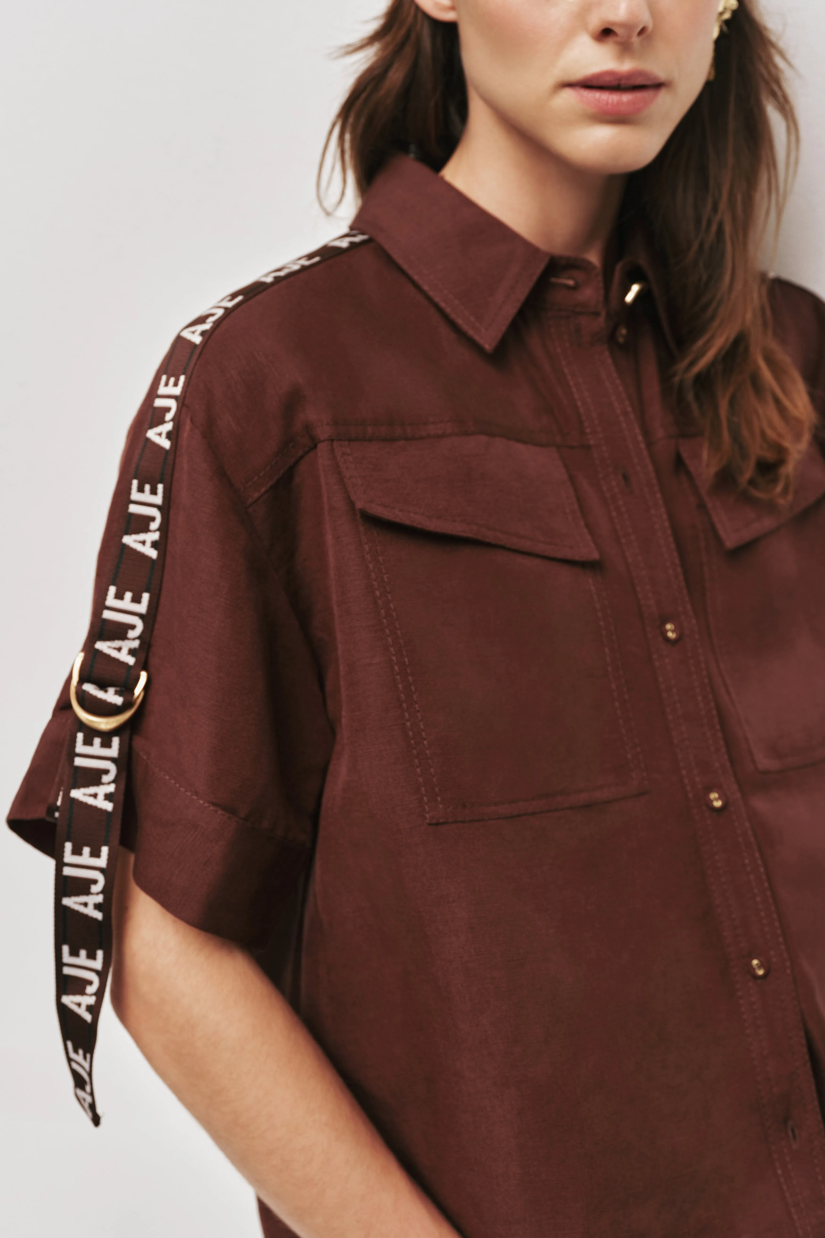 Imogen Logo Shirt sold by Aje product image thumbnail 4