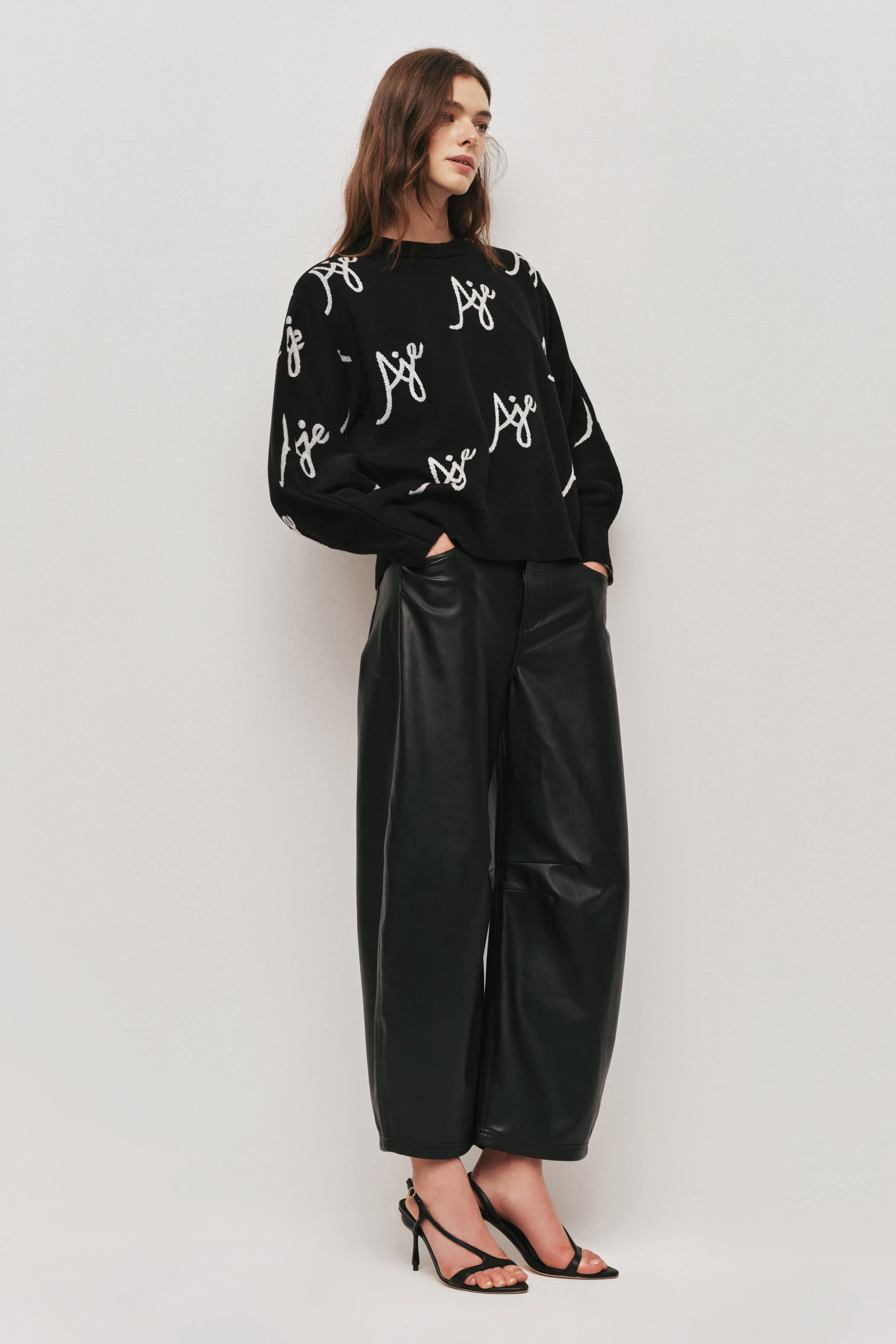 Liza Logo Knit Jumper sold by Aje product image thumbnail 5