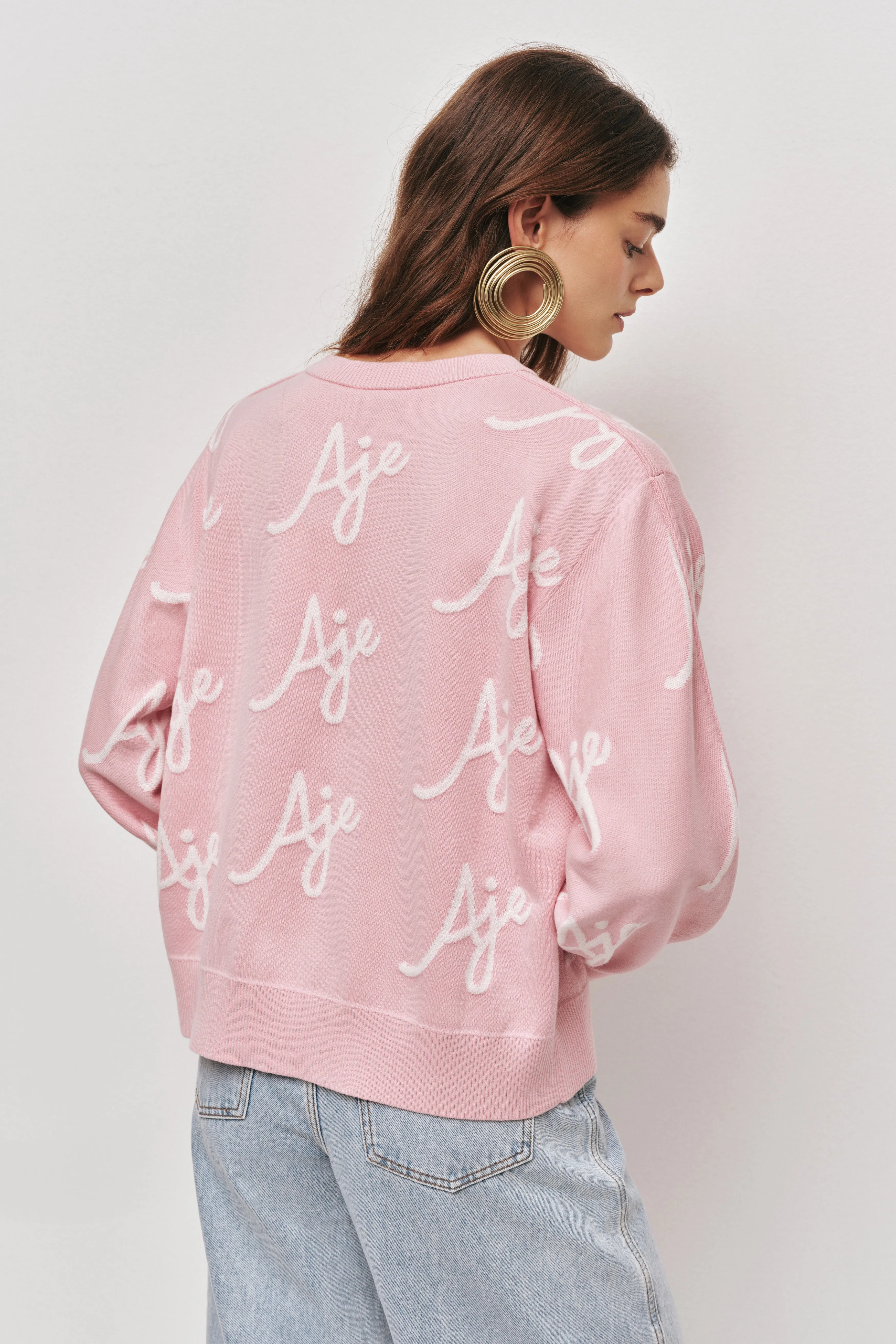 Liza Logo Knit Jumper sold by Aje product image thumbnail 5