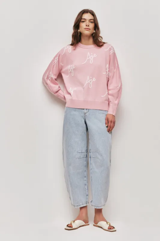 Liza Logo Knit Jumper sold by Aje