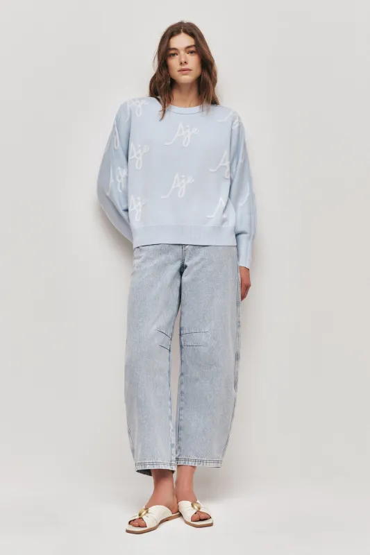 Liza Logo Knit Jumper sold by Aje