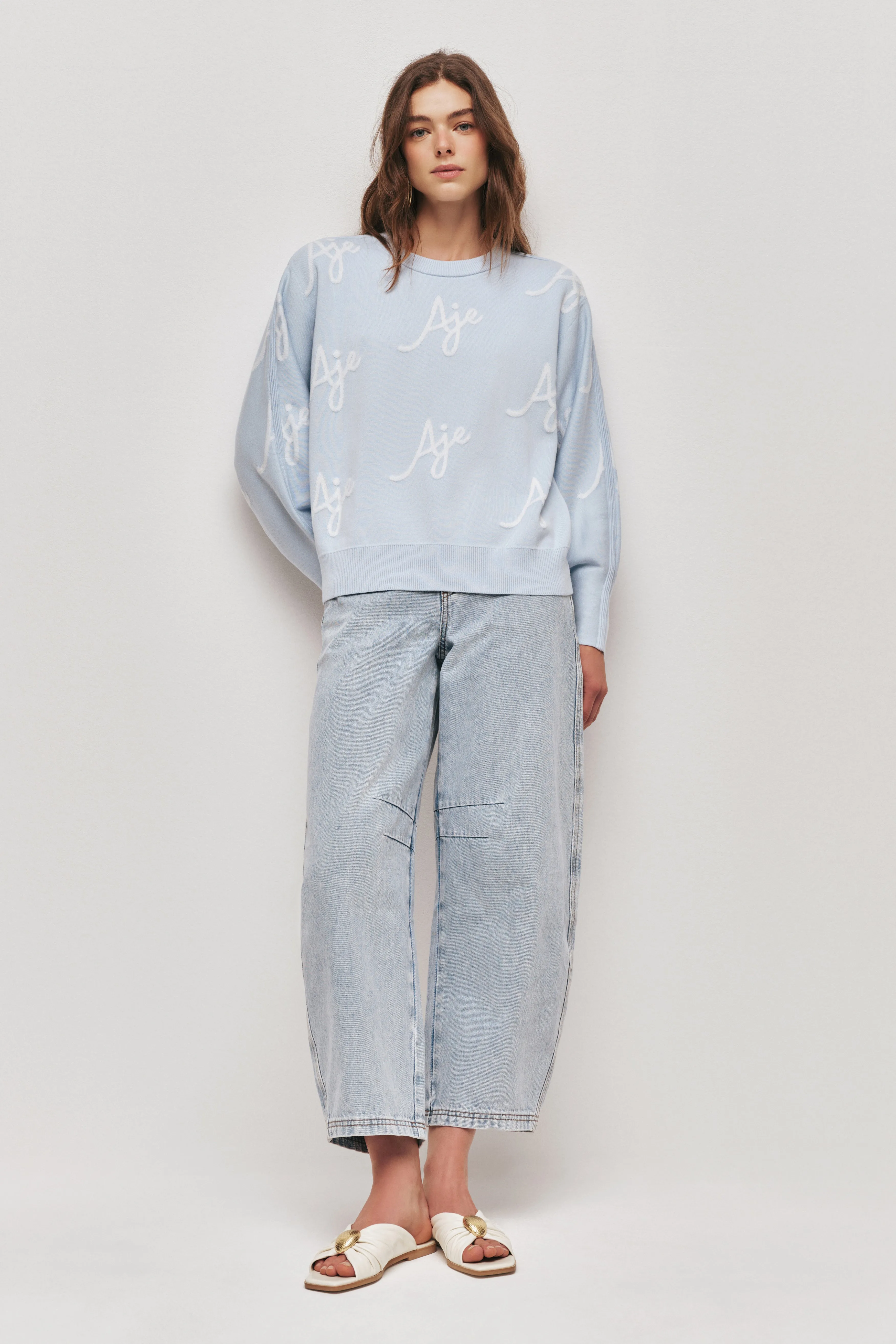 Liza Logo Knit Jumper sold by Aje