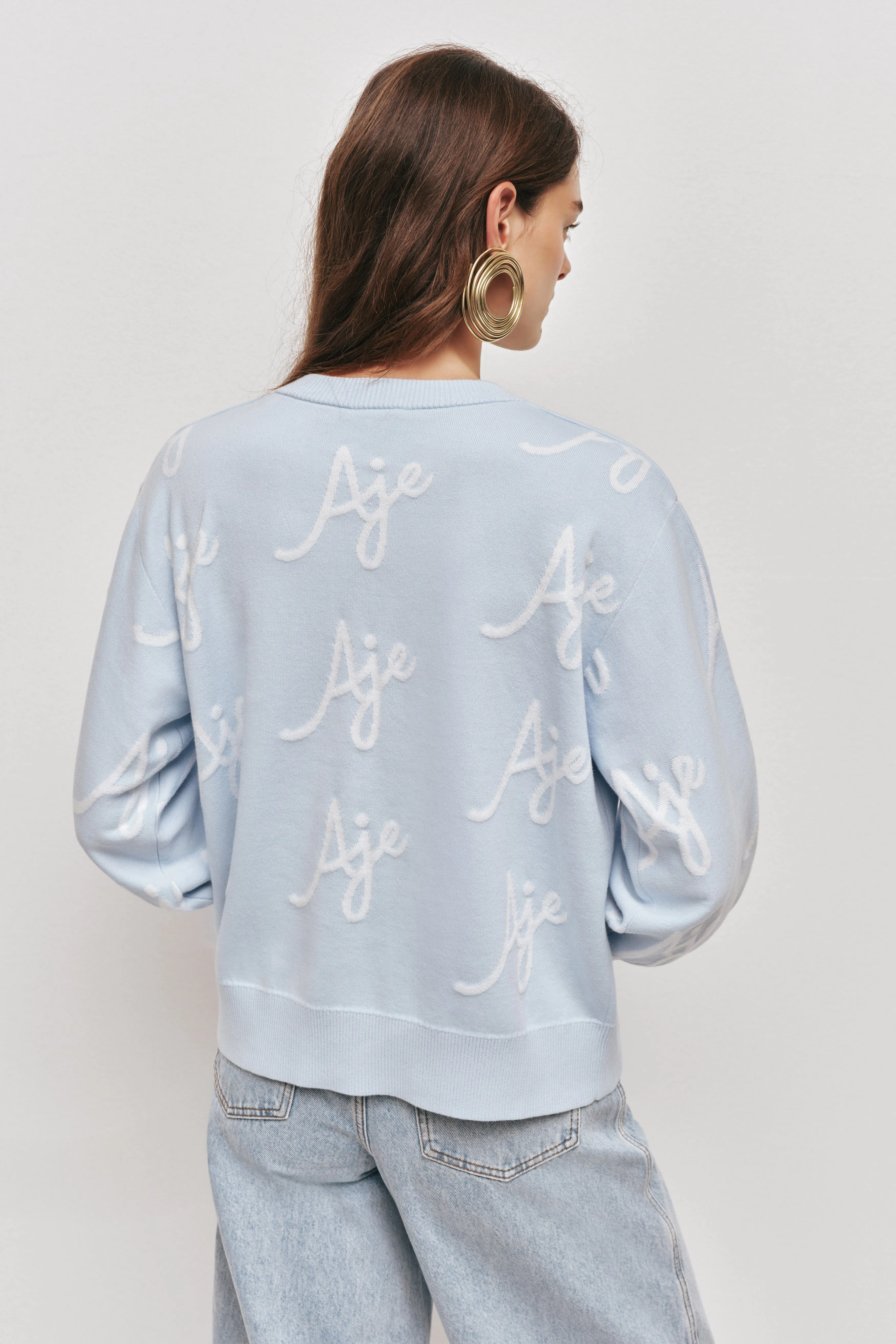 Liza Logo Knit Jumper sold by Aje product image thumbnail 4