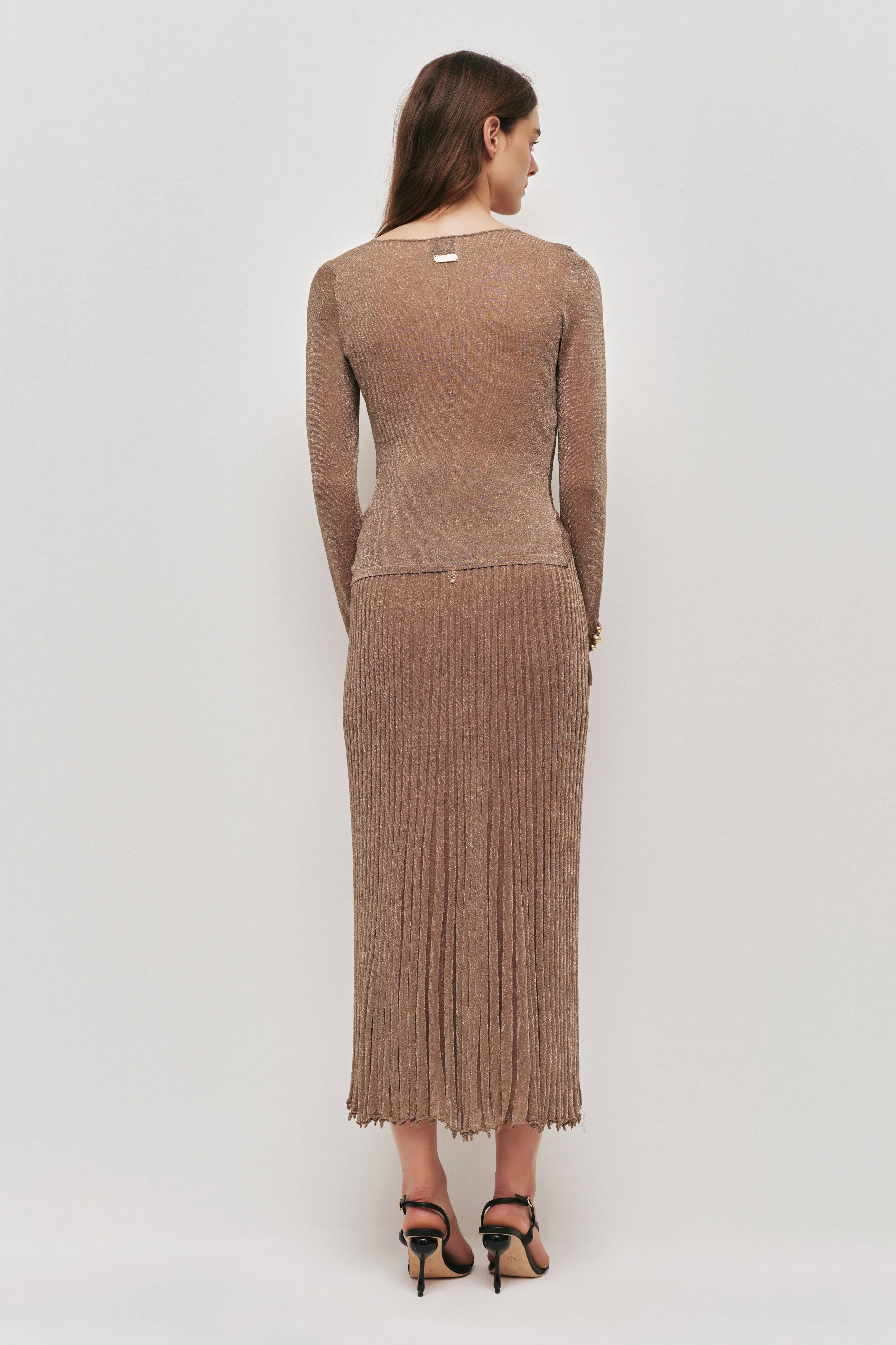 Classique Knit Midi Skirt sold by Aje product image thumbnail 4