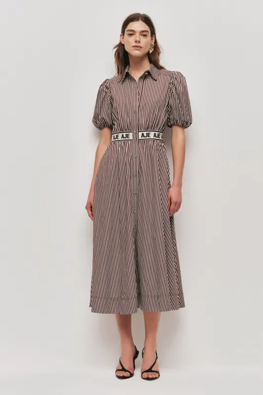 Harling Logo Midi Dress sold by Aje