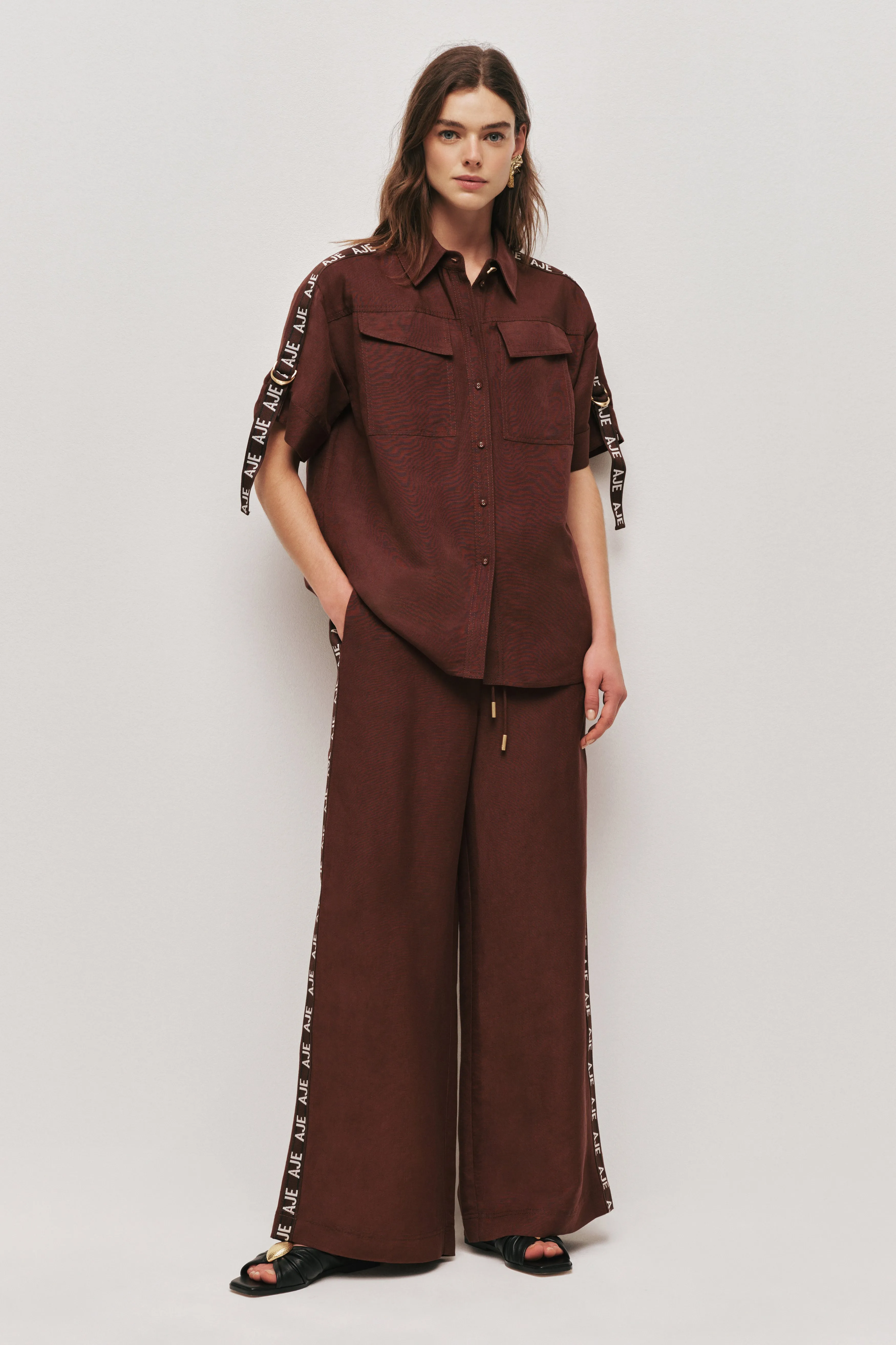 Imogen Logo Pant sold by Aje