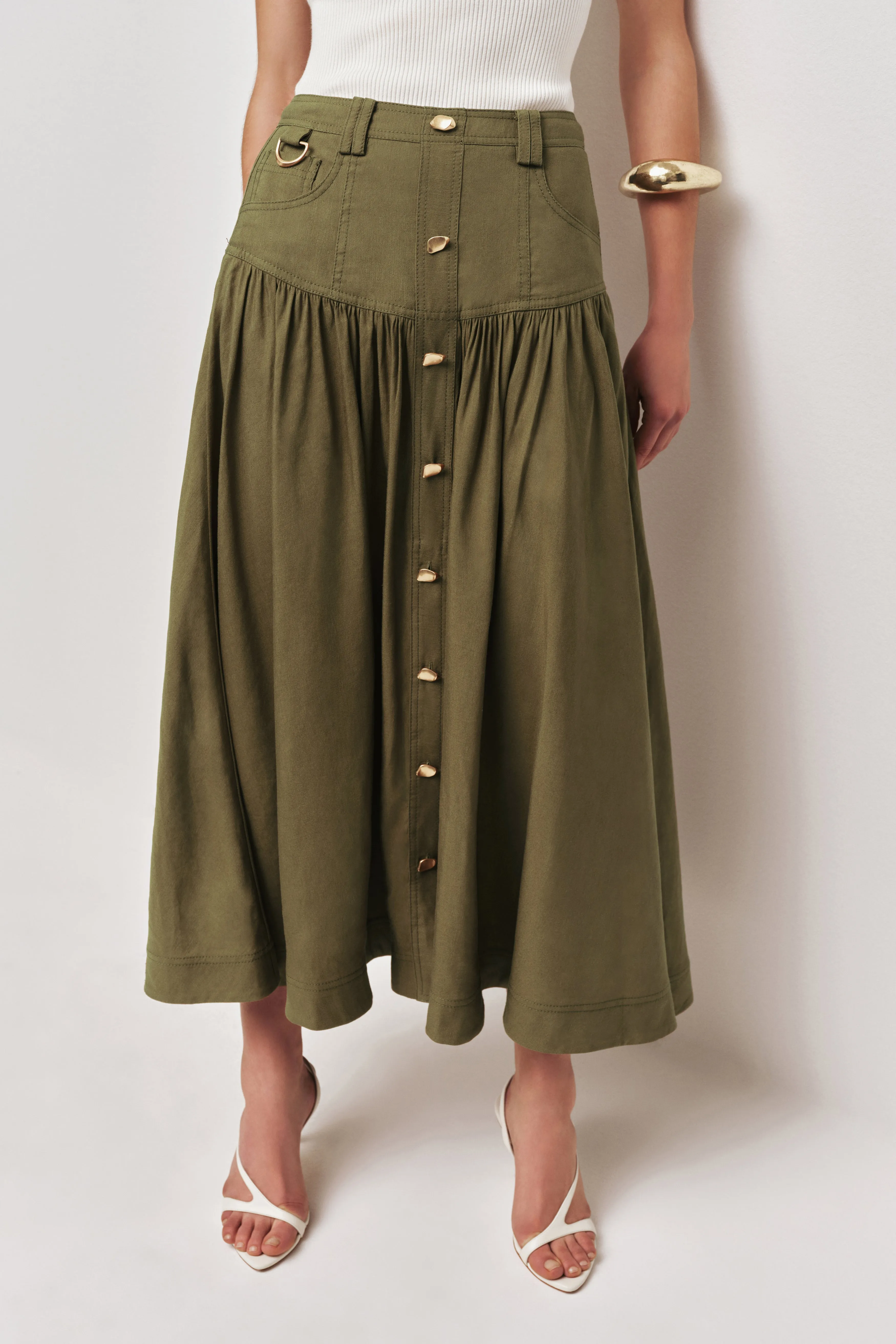 Solene Midi Skirt sold by Aje product image thumbnail 3
