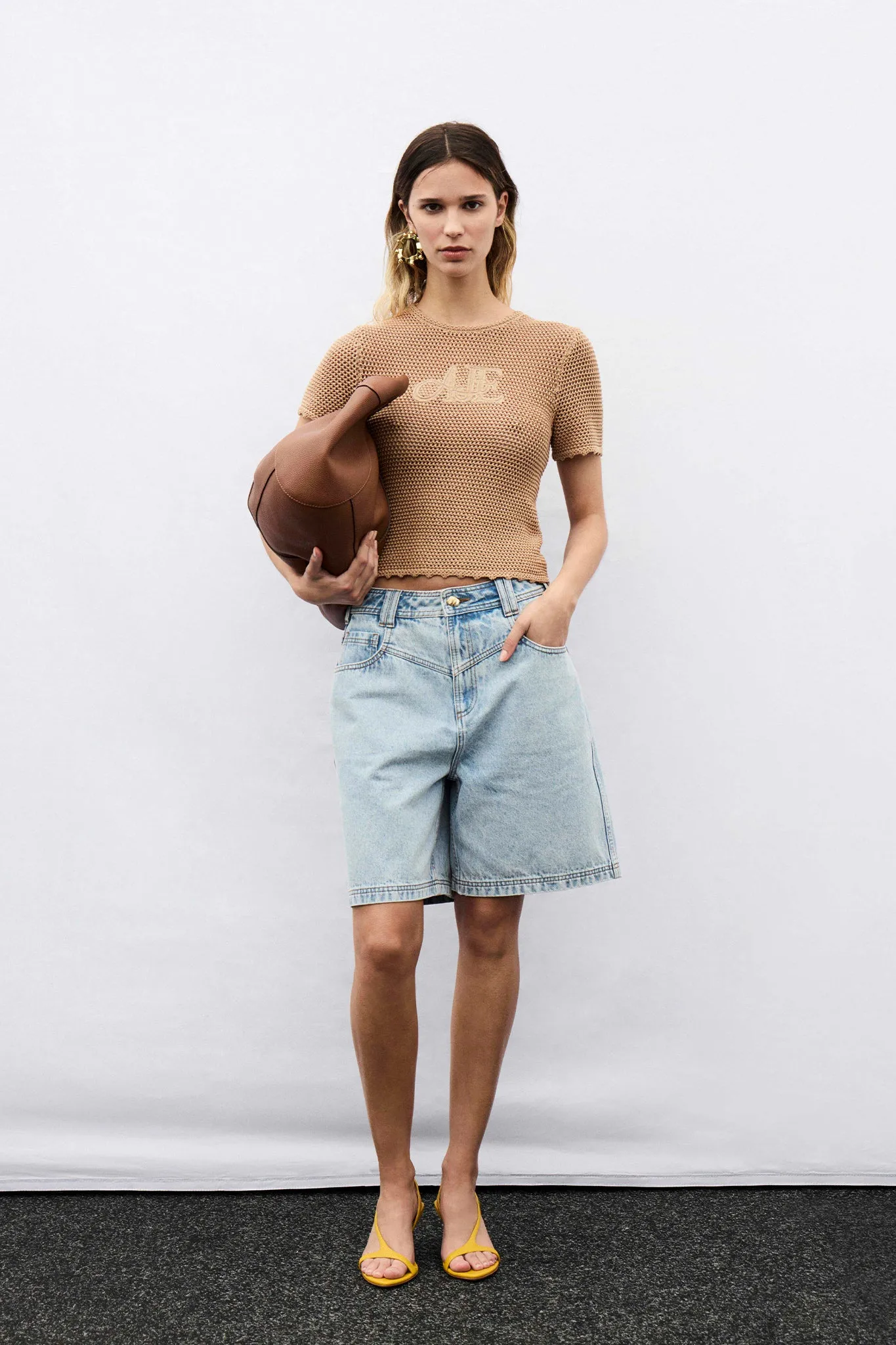 Uma Slim Knit Tee sold by Aje product image thumbnail 2
