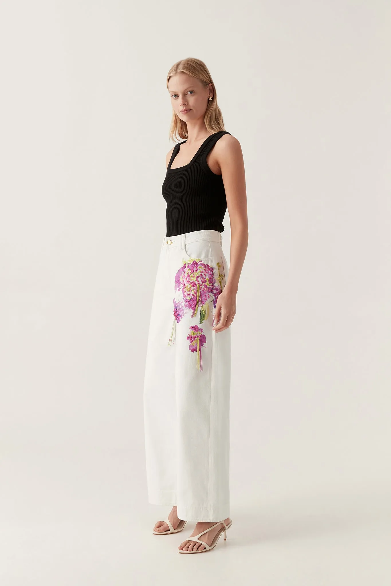 Flora Detail Wide Leg Jeans sold by Aje product image thumbnail 5