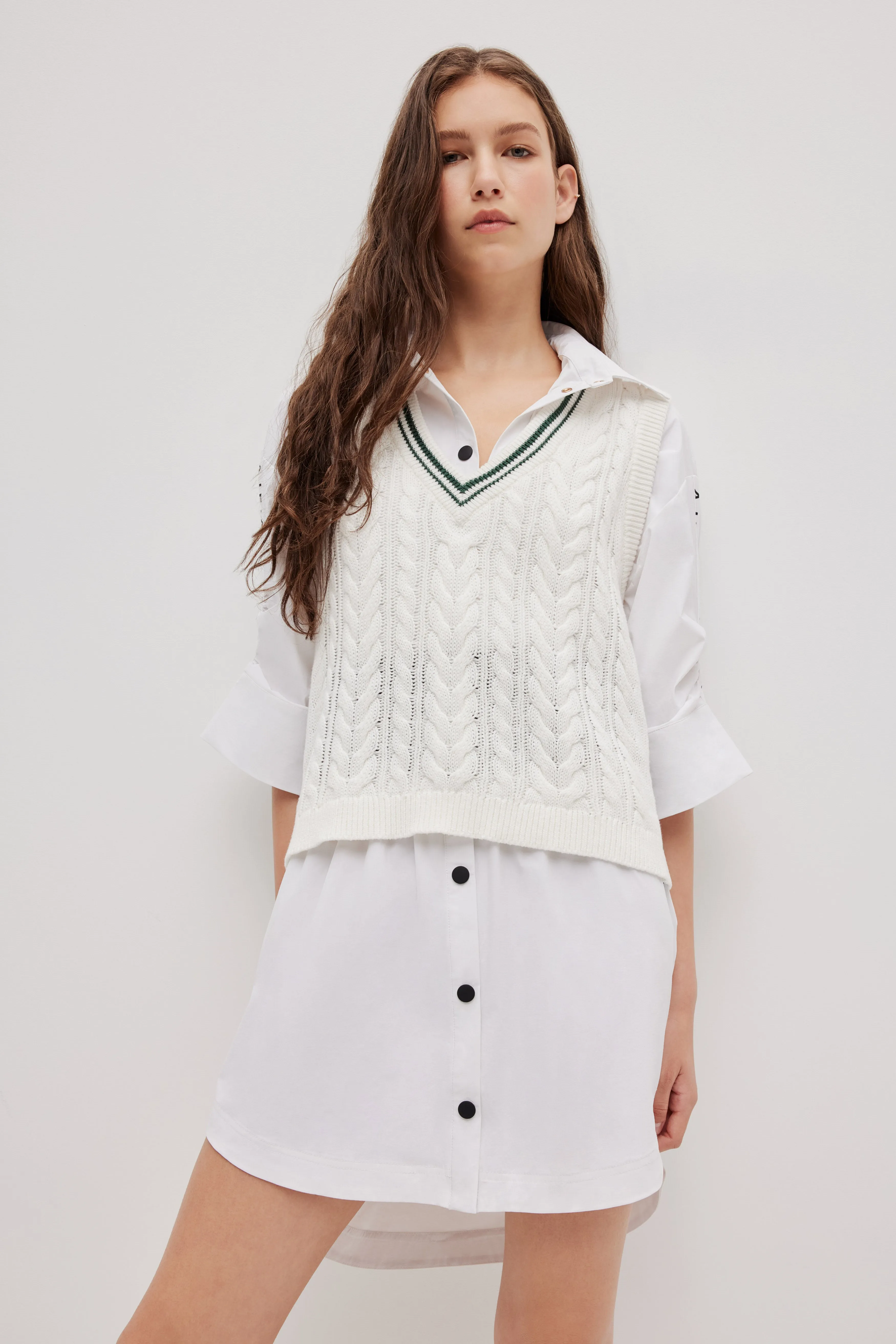 V-Neck Knit Vest 170 sold by Aje product image thumbnail 3