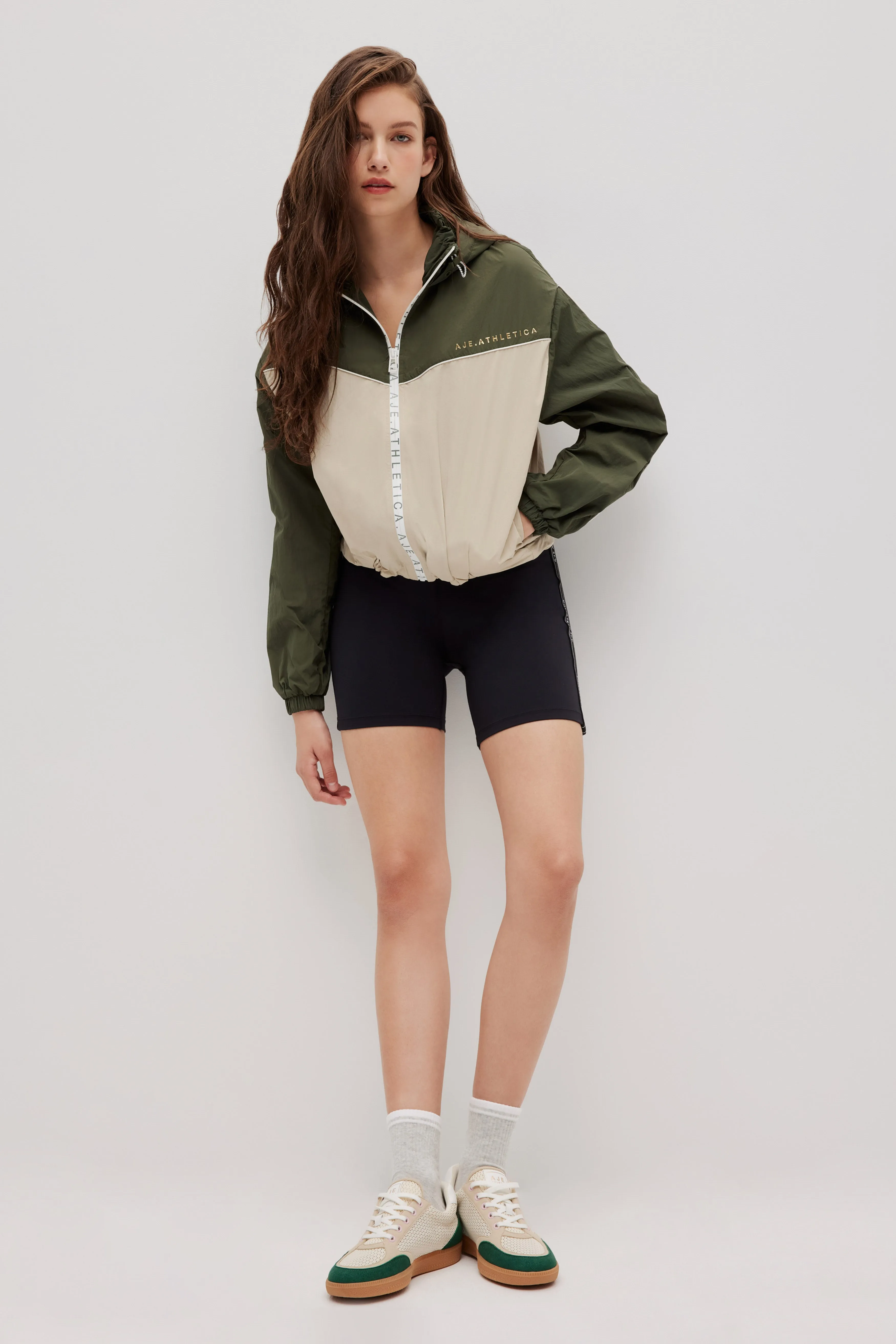 Contrast Spray Jacket 742 sold by Aje