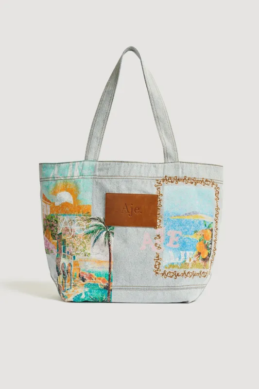 Mae Denim Tote sold by Aje