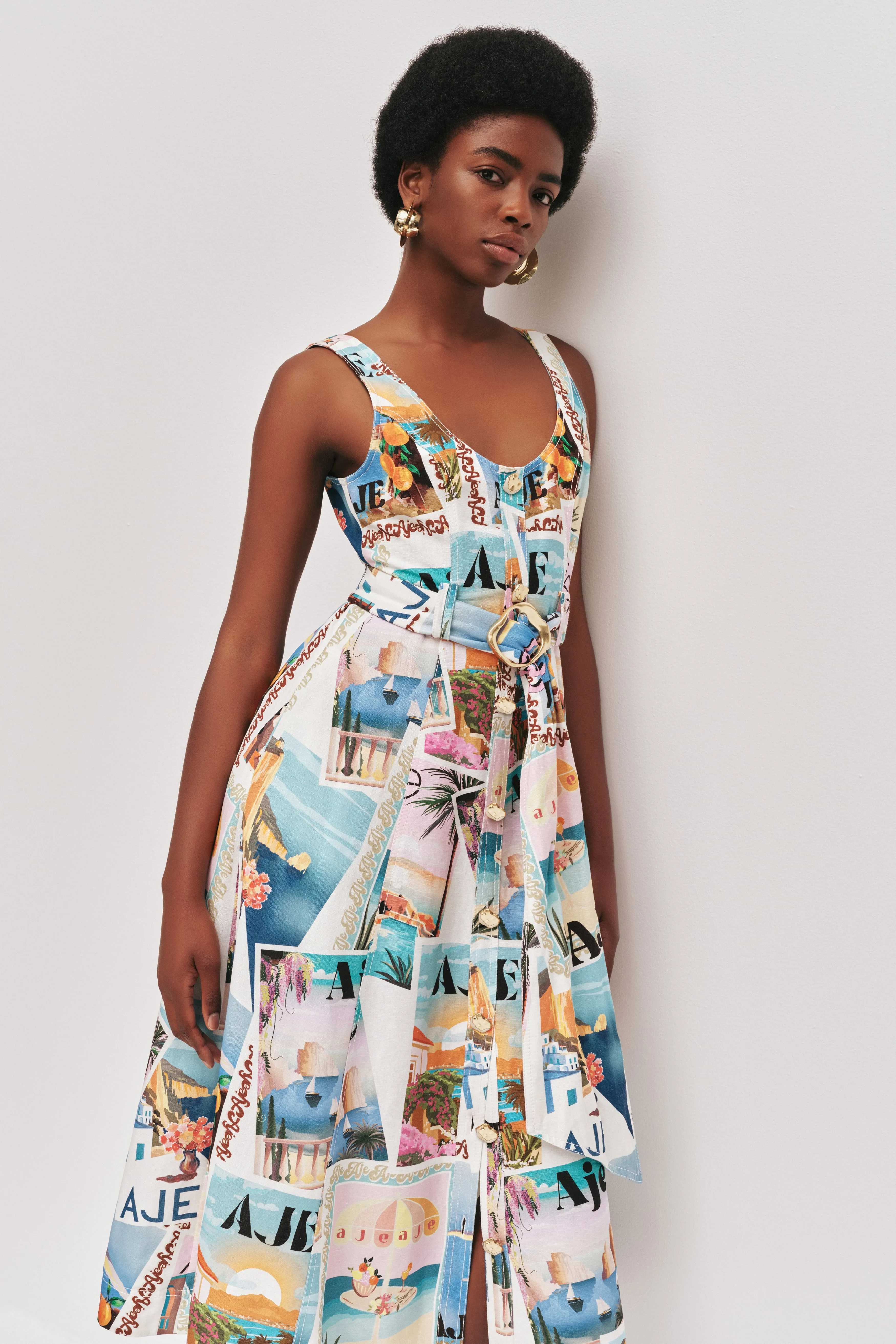 Leonie Midi Dress sold by Aje product image thumbnail 4