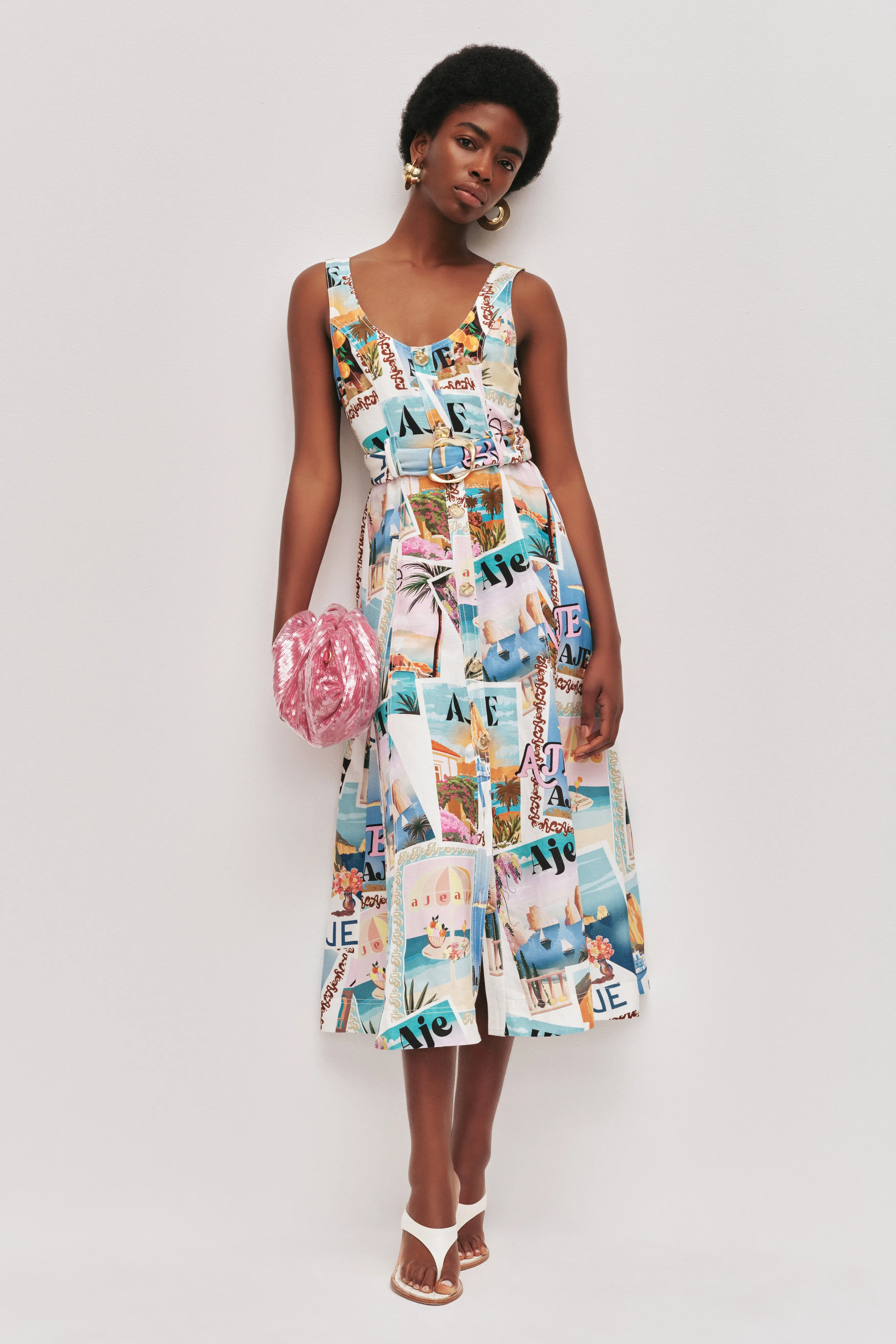 Leonie Midi Dress sold by Aje product image thumbnail 3