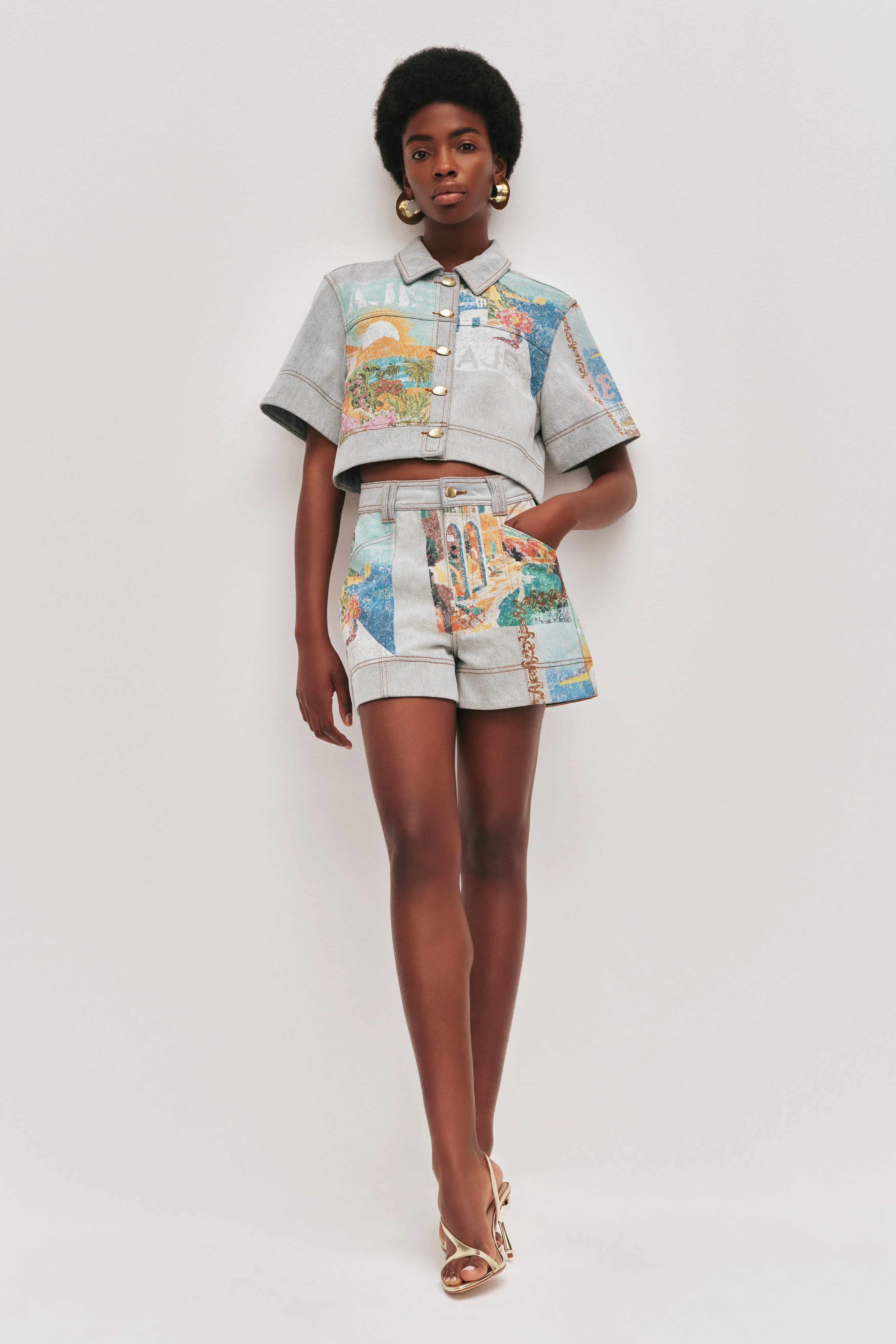 Mae Denim Short sold by Aje