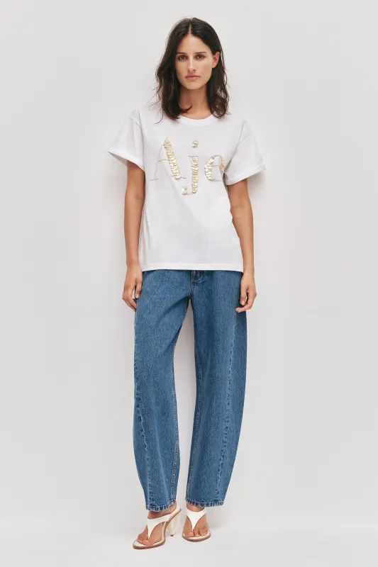 Pippa Pearl Logo Tee sold by Aje