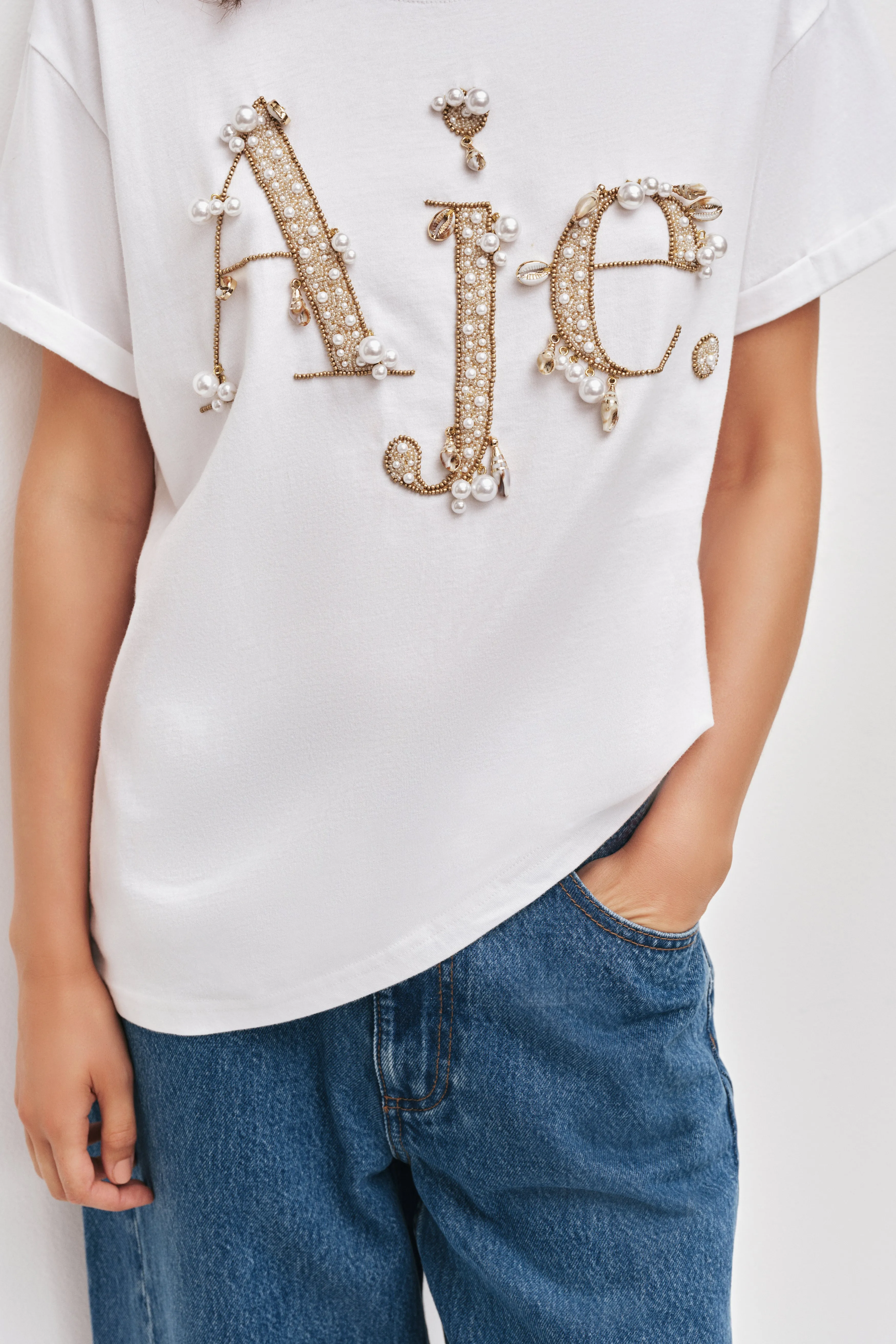 Atley Shell Logo Tee sold by Aje product image thumbnail 4