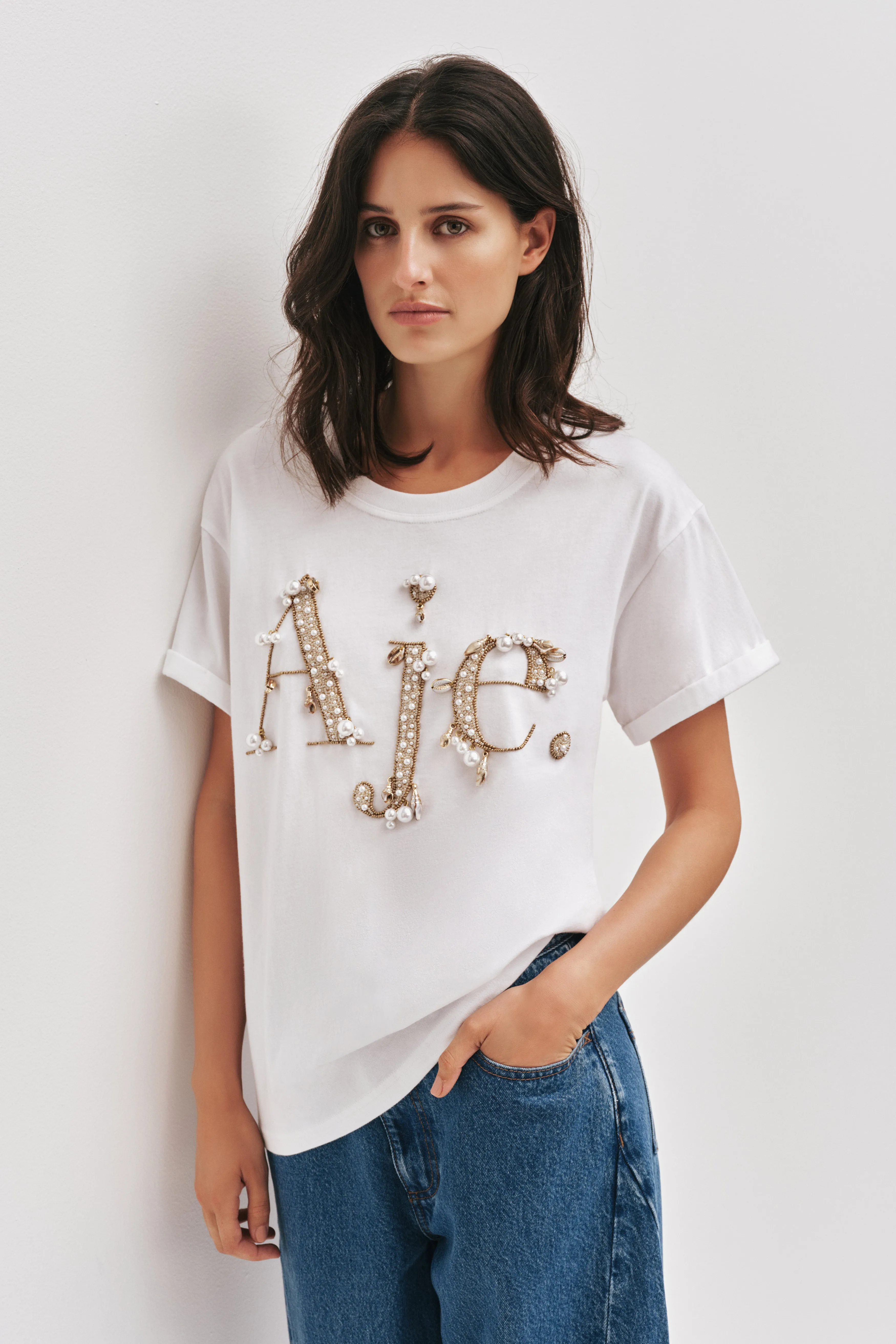 Atley Shell Logo Tee sold by Aje product image thumbnail 3