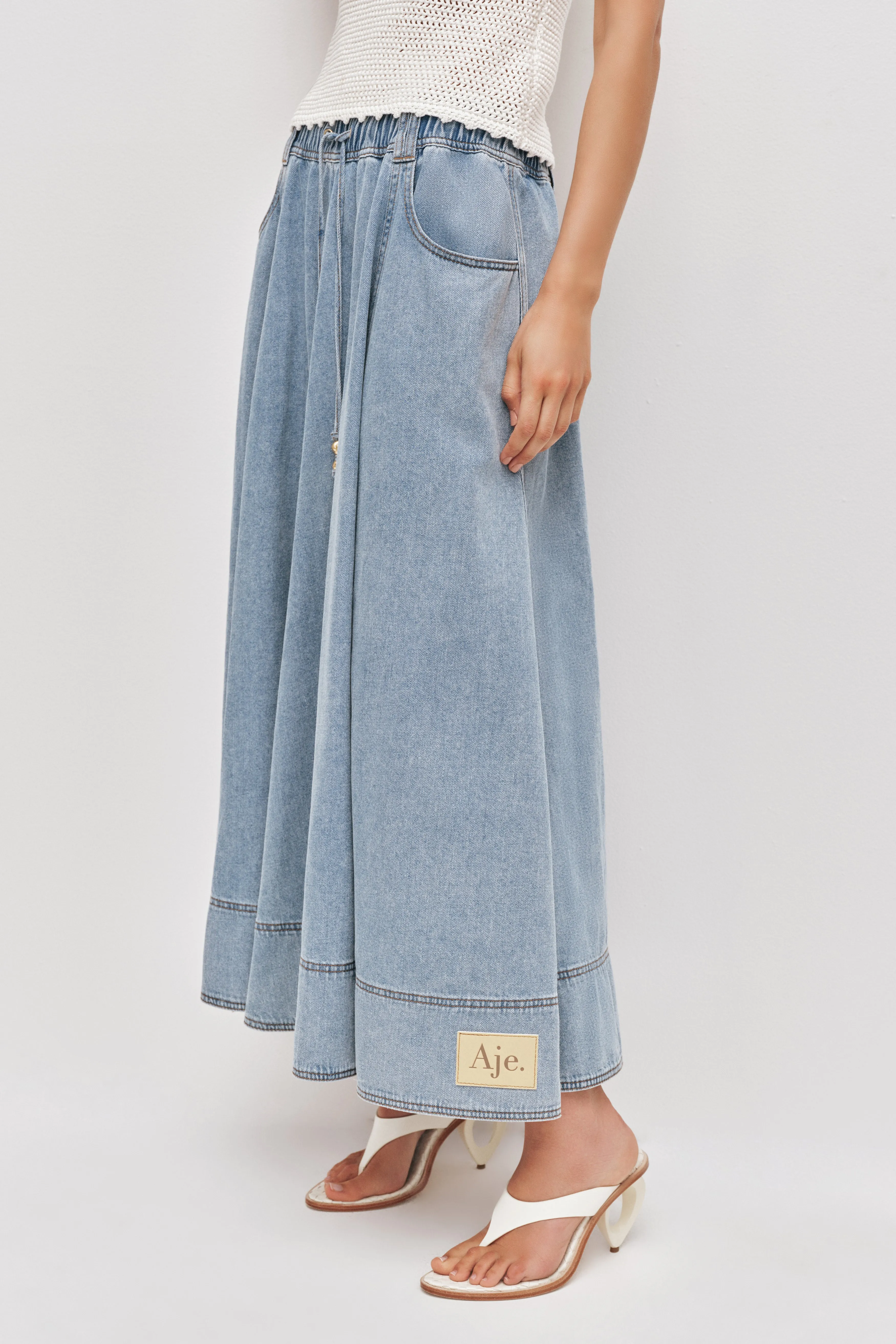 Cannes Denim Midi Skirt sold by Aje product image thumbnail 5