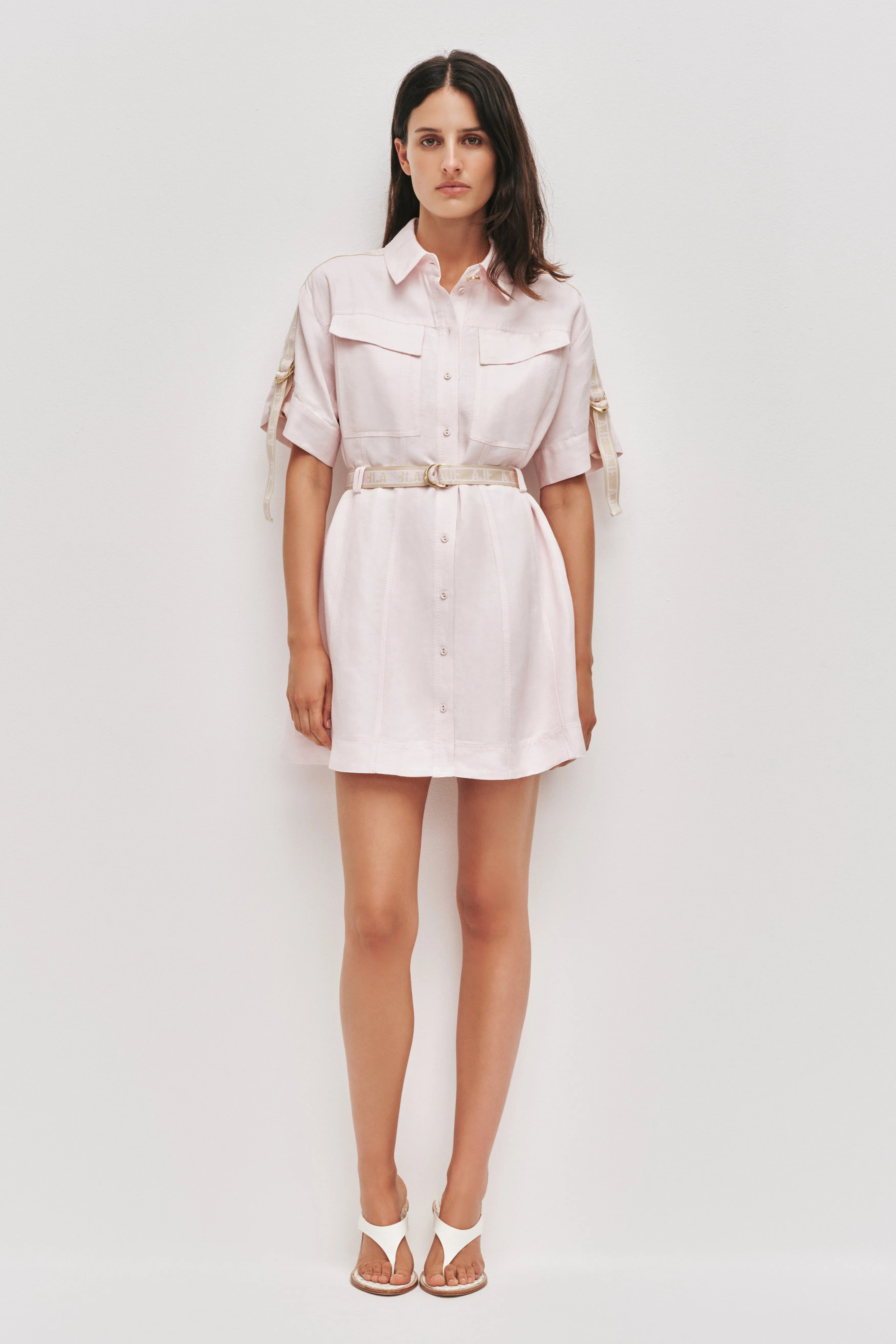 Imogen Logo Mini Dress sold by Aje