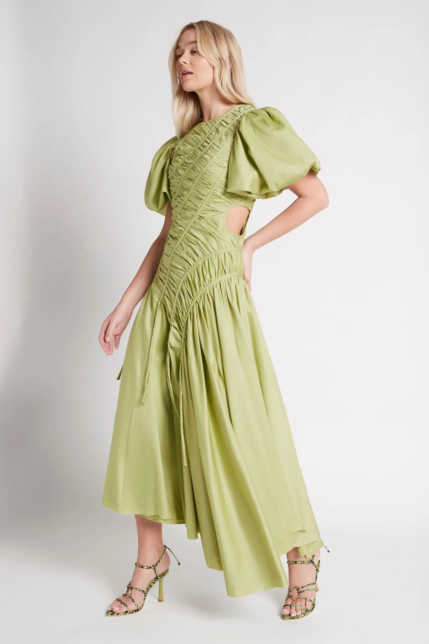 Siren Drawstring Midi Dress sold by Aje product image thumbnail 3