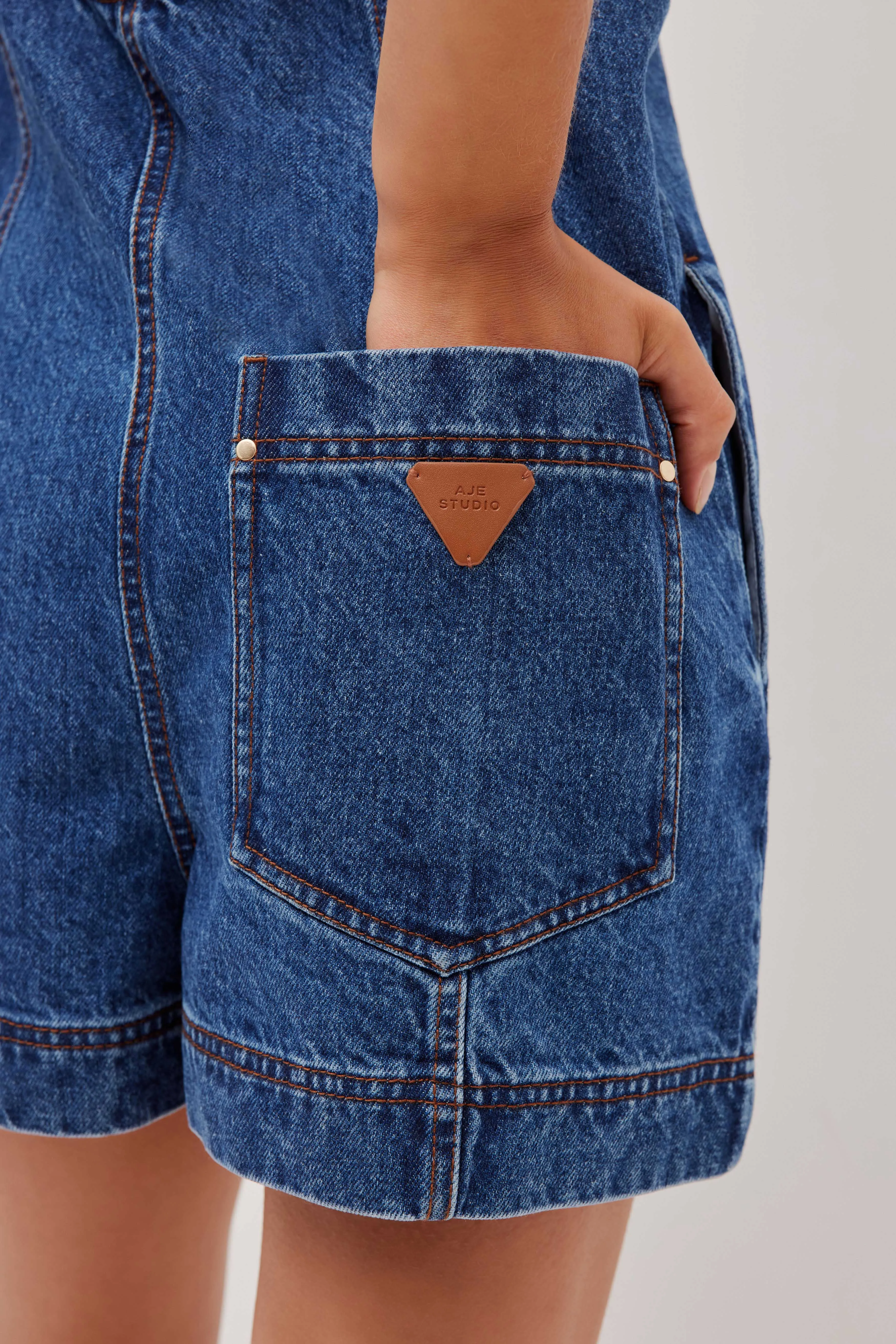 Zella Denim Playsuit sold by Aje product image thumbnail 5