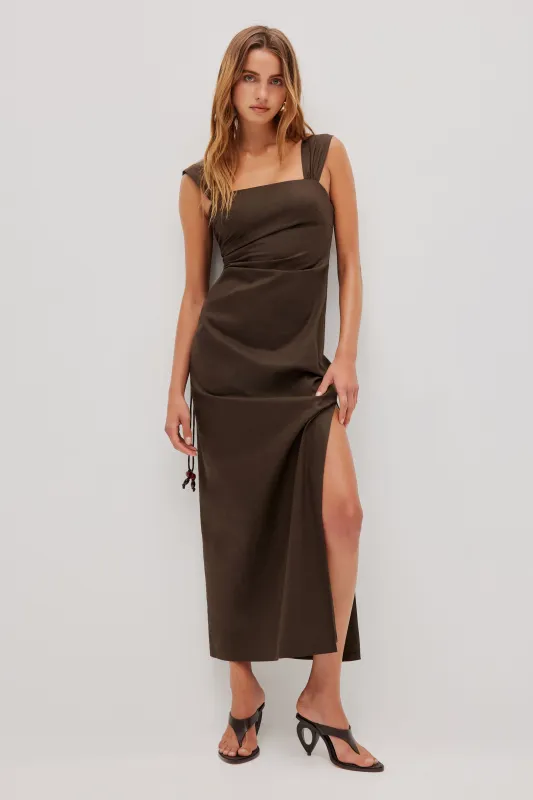 Elara Ruched Midi Dress sold by Aje