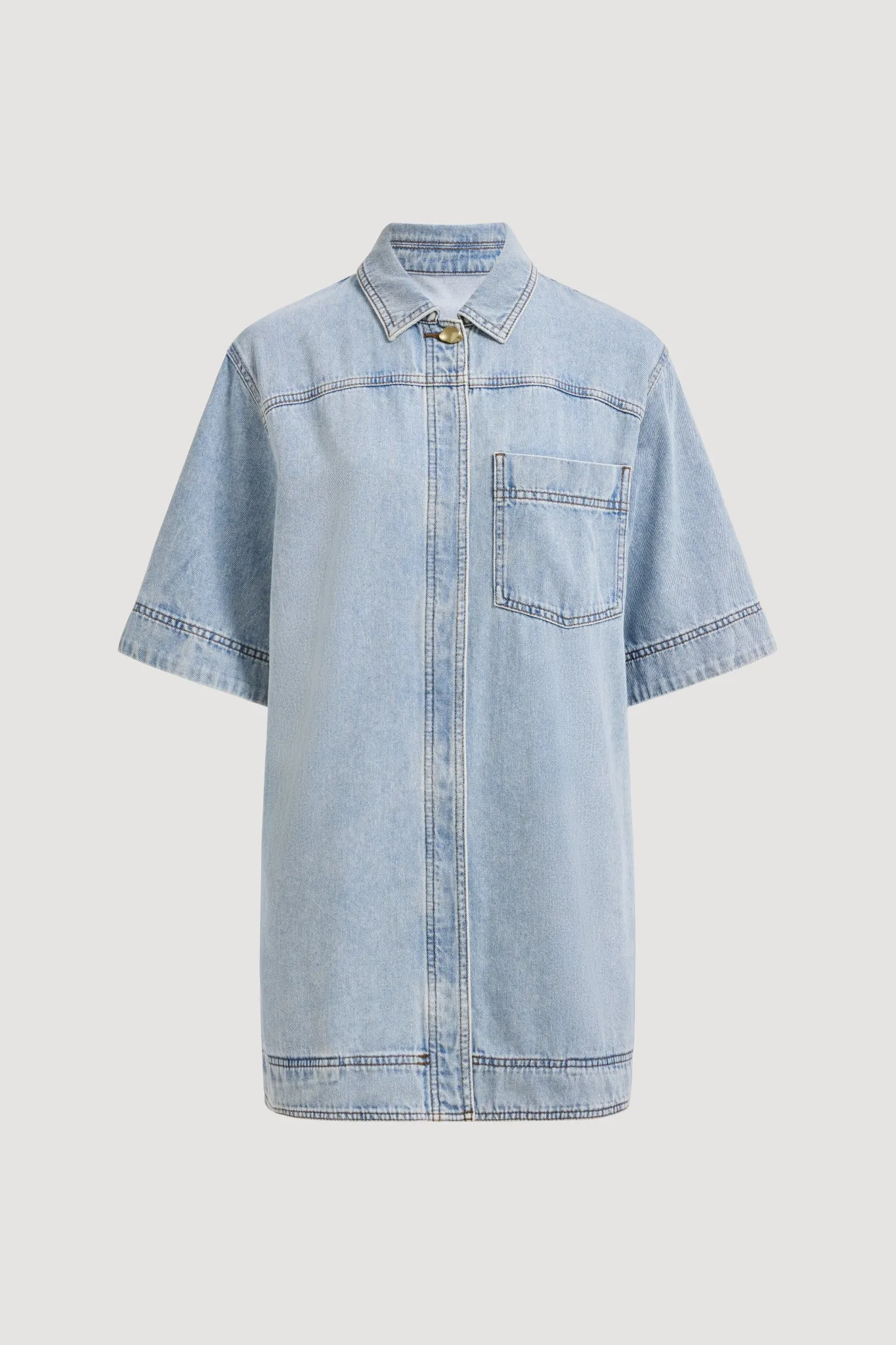 Corrie Denim Mini Tunic Dress sold by Aje product image thumbnail 2