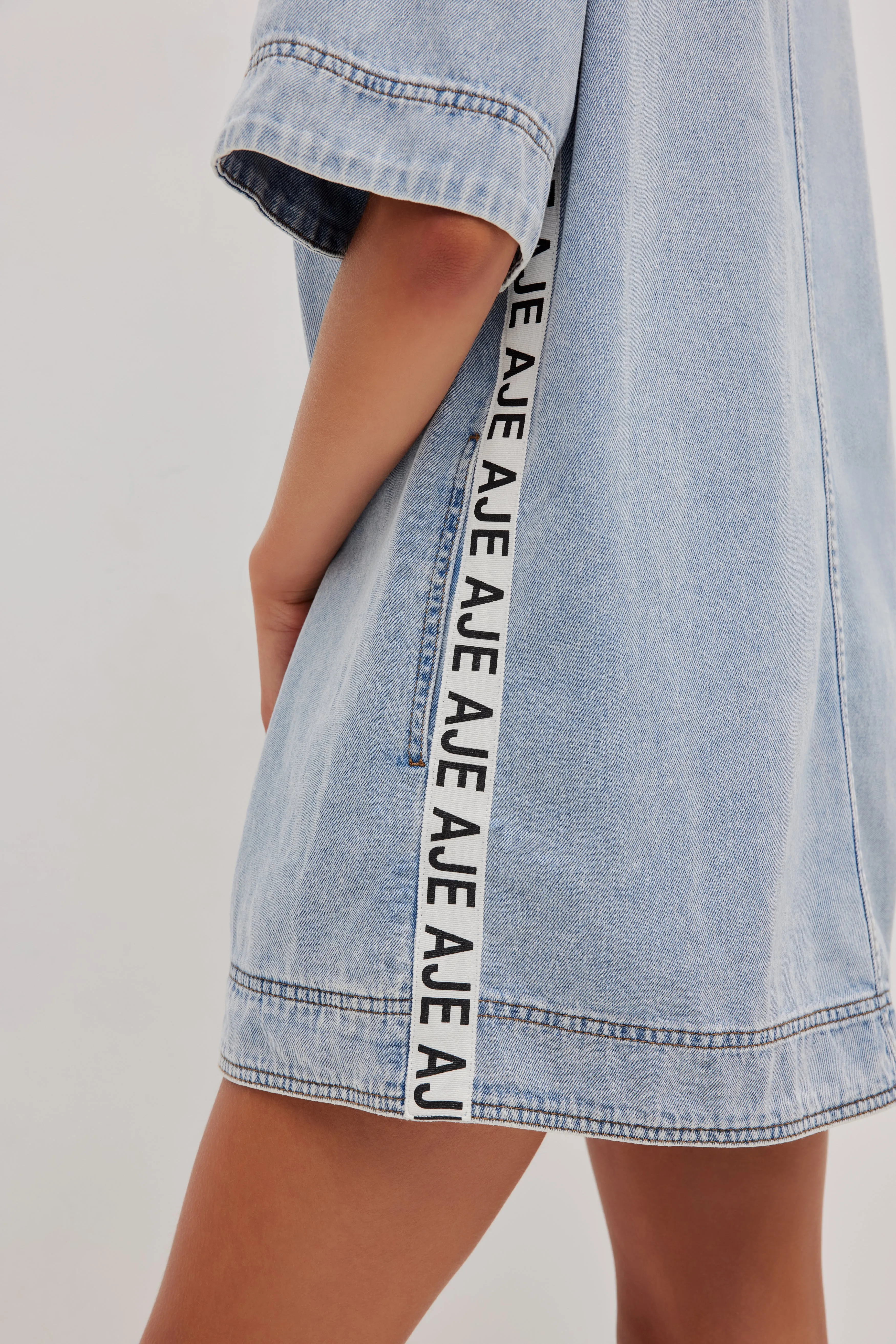 Corrie Denim Mini Tunic Dress sold by Aje product image thumbnail 5