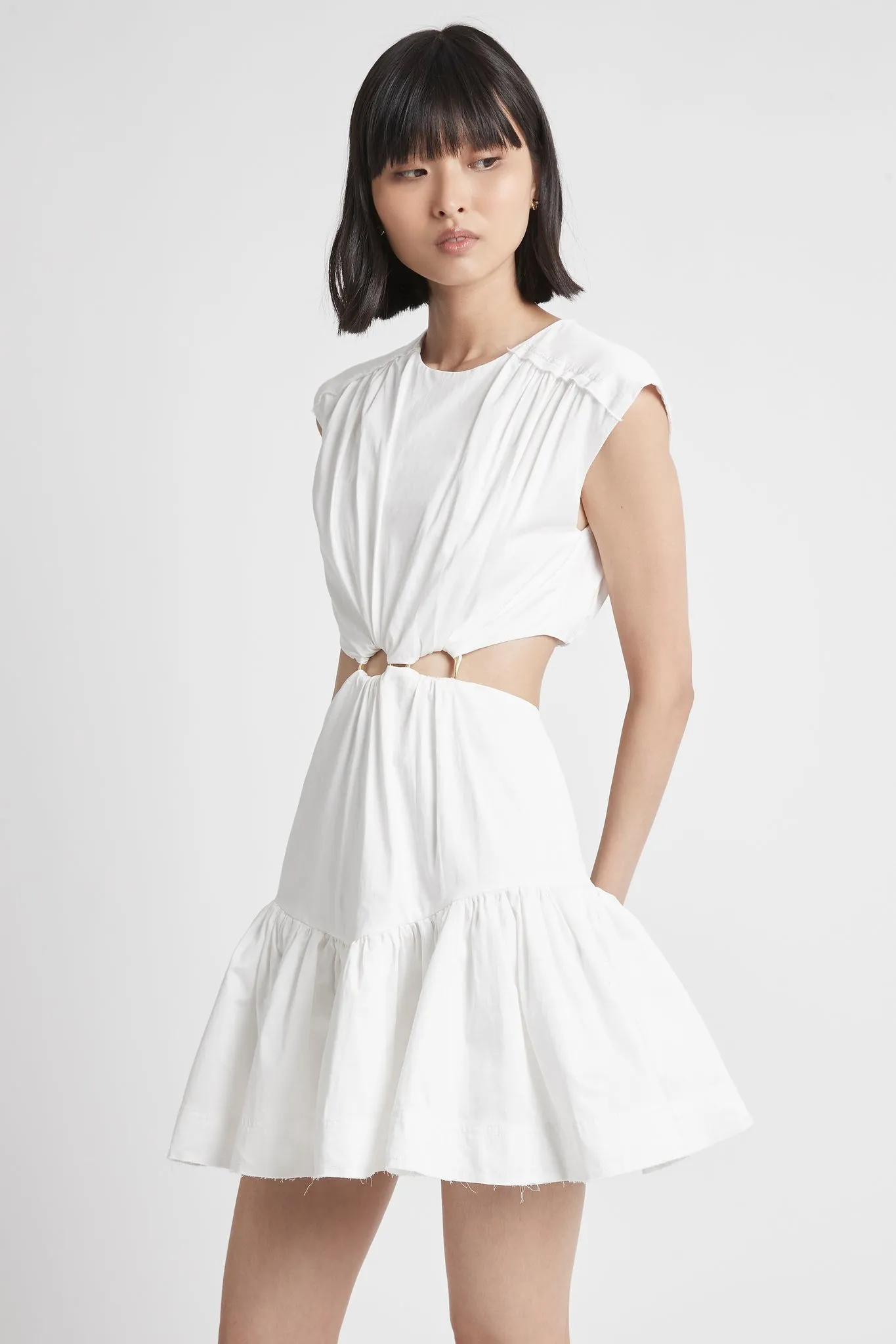 Solstice Cut Out Ring Mini Dress sold by Aje product image thumbnail 4