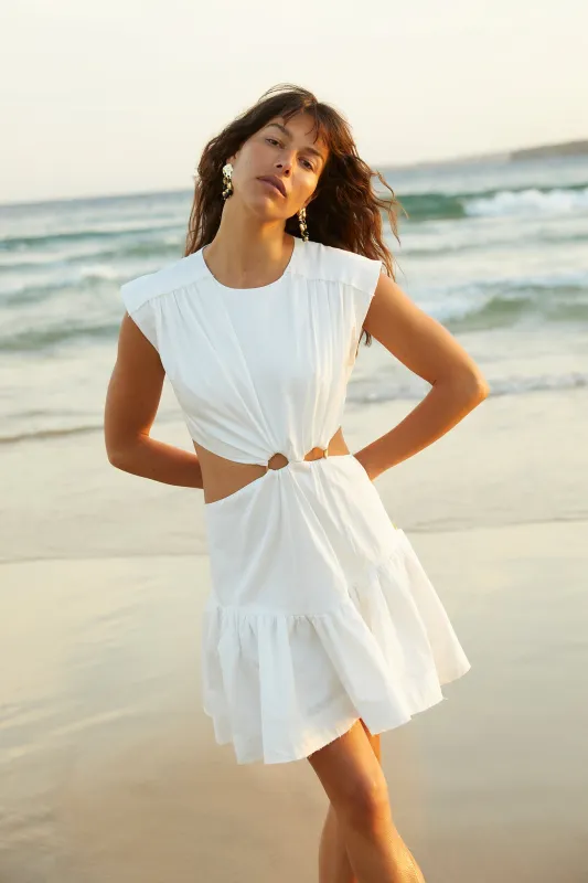 Solstice Cut Out Ring Mini Dress sold by Aje