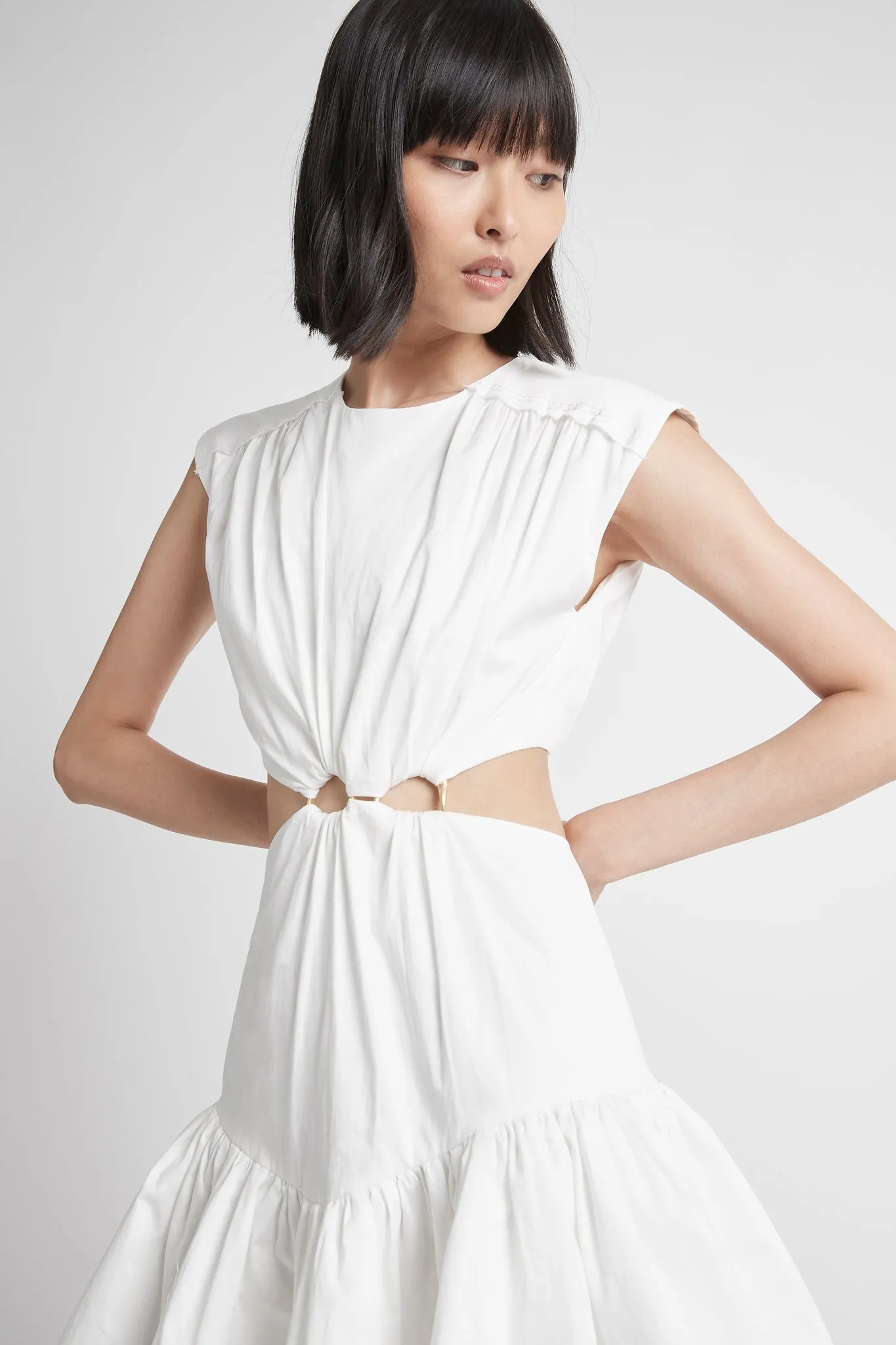 Solstice Cut Out Ring Mini Dress sold by Aje product image thumbnail 5
